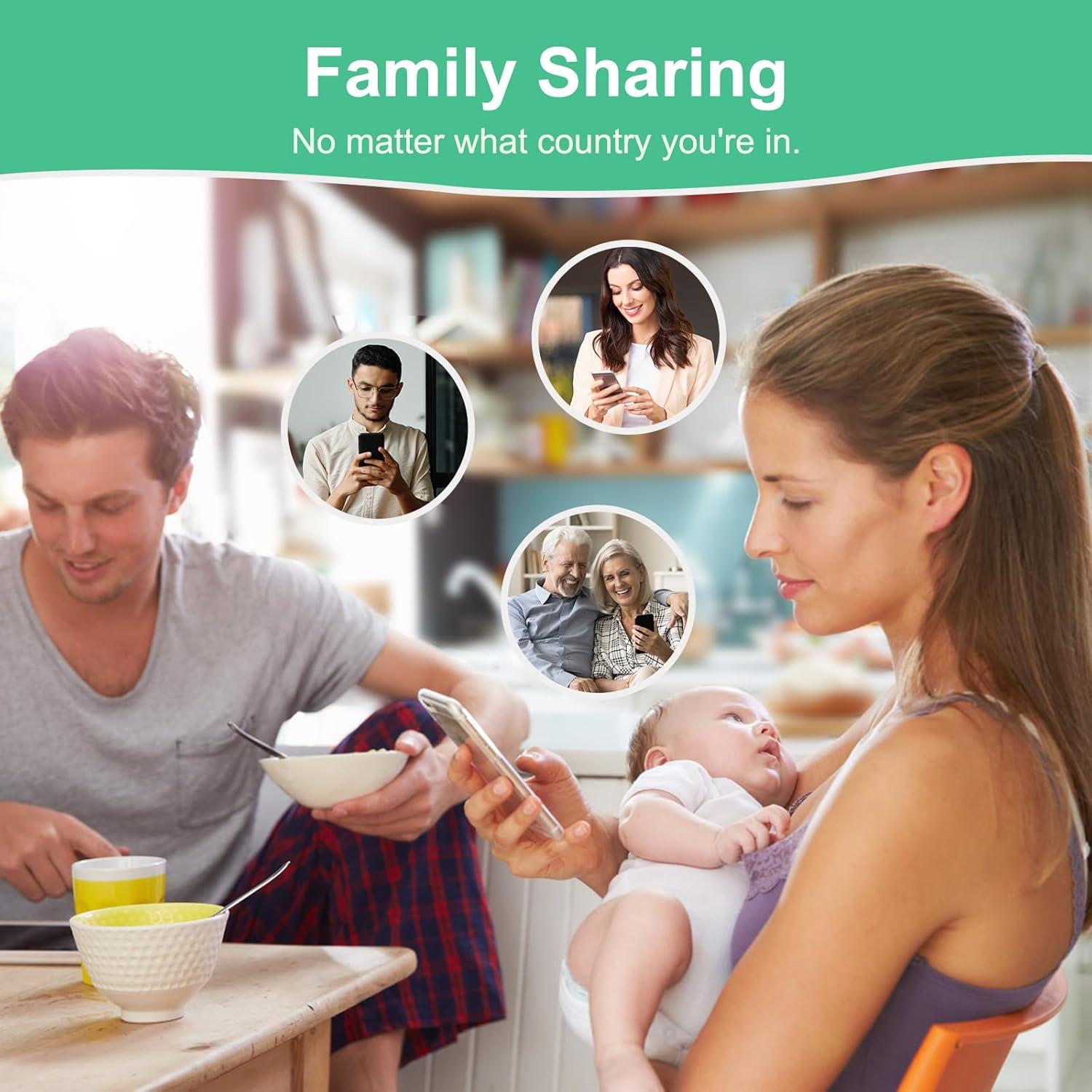 Monitor de Bebé Simyke U2SE 1080P WiFi con Detección de Llanto