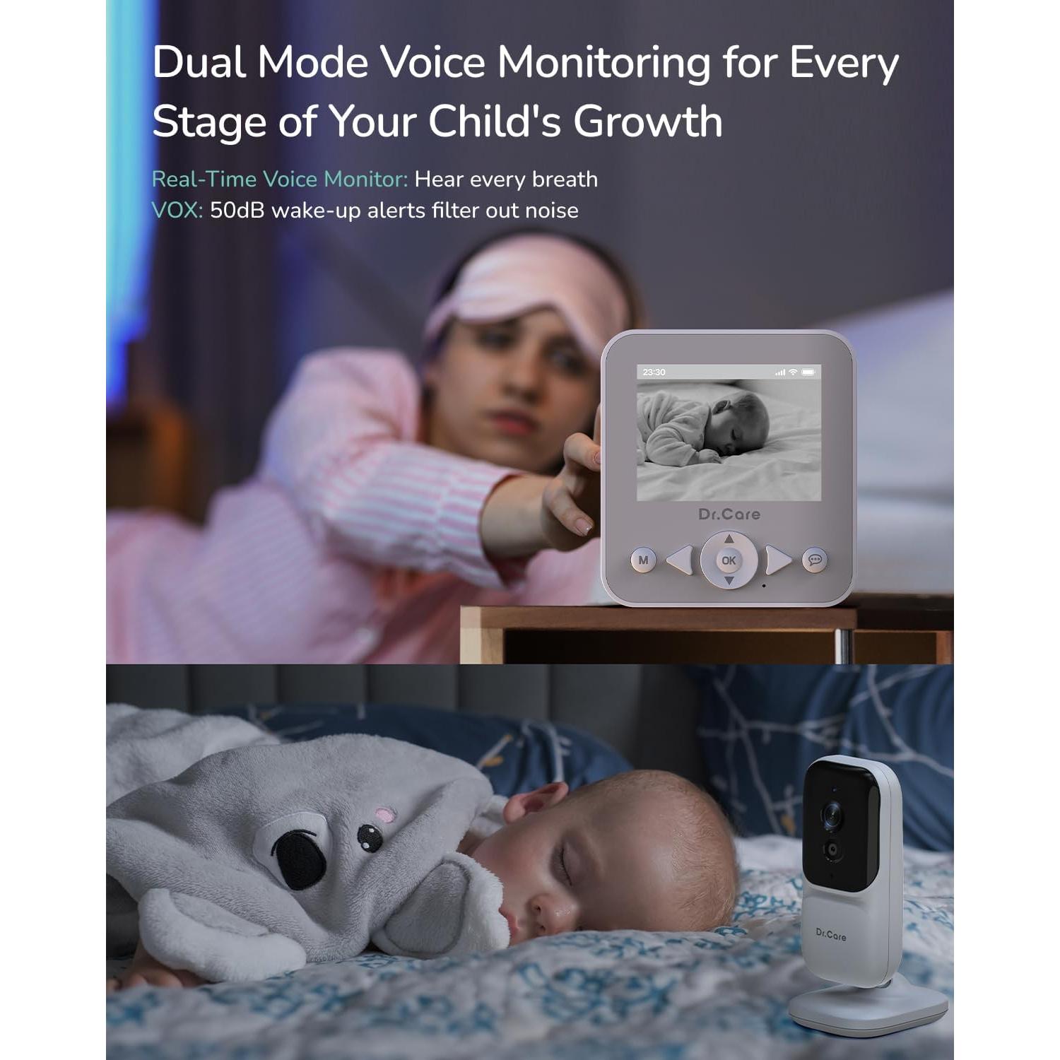 Monitor de Bebé Dr.Care NeoView 2 Cámaras 2.8" HD