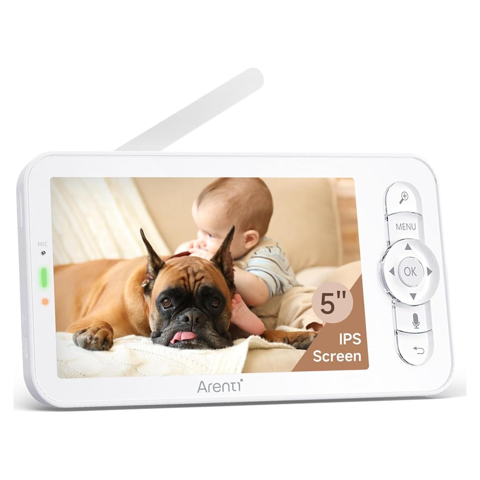 Monitor Inalámbrico para Bebés Arenti B2 5" 720p Sin Luz
