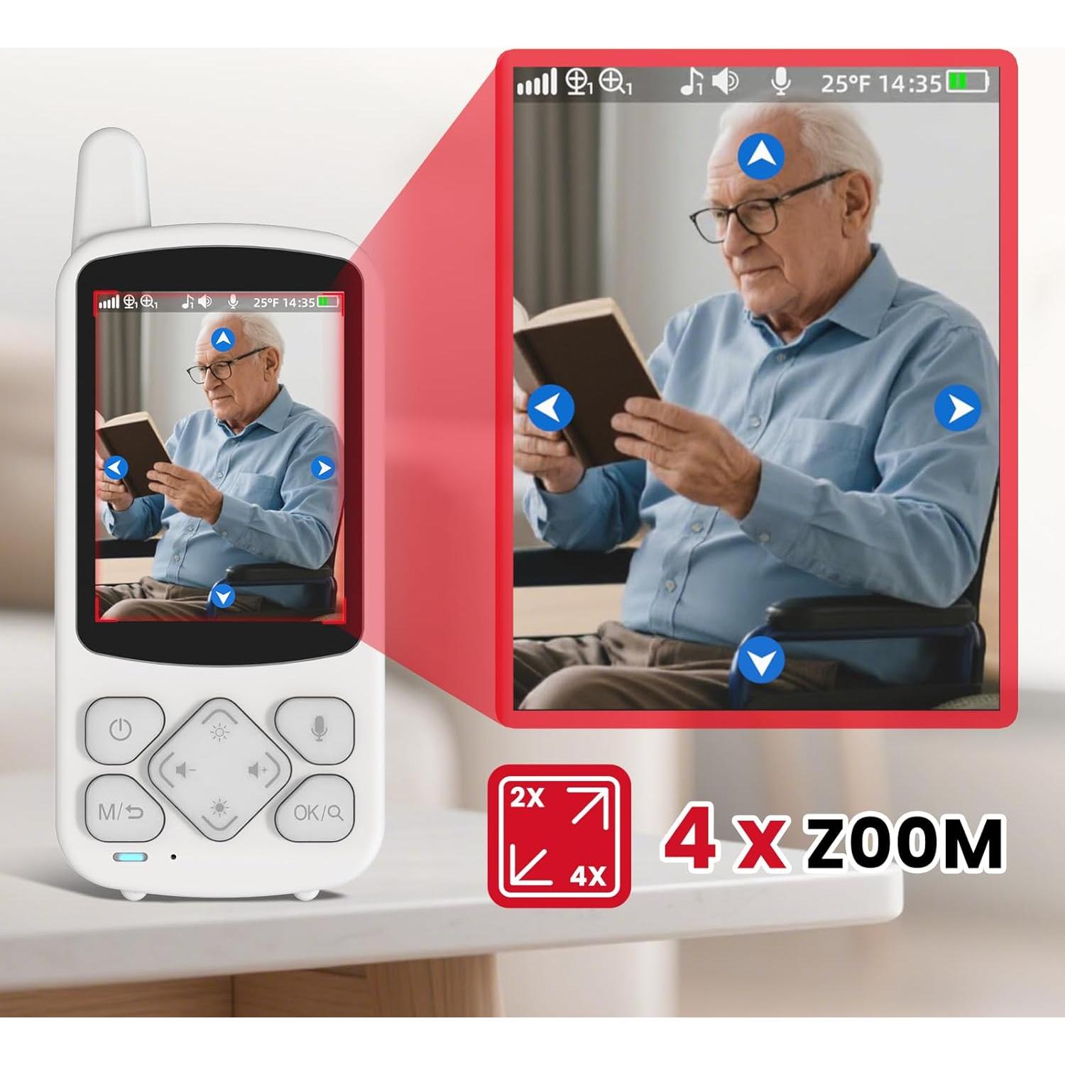Monitor para Ancianos CallToU con Cámara y Audio 720p