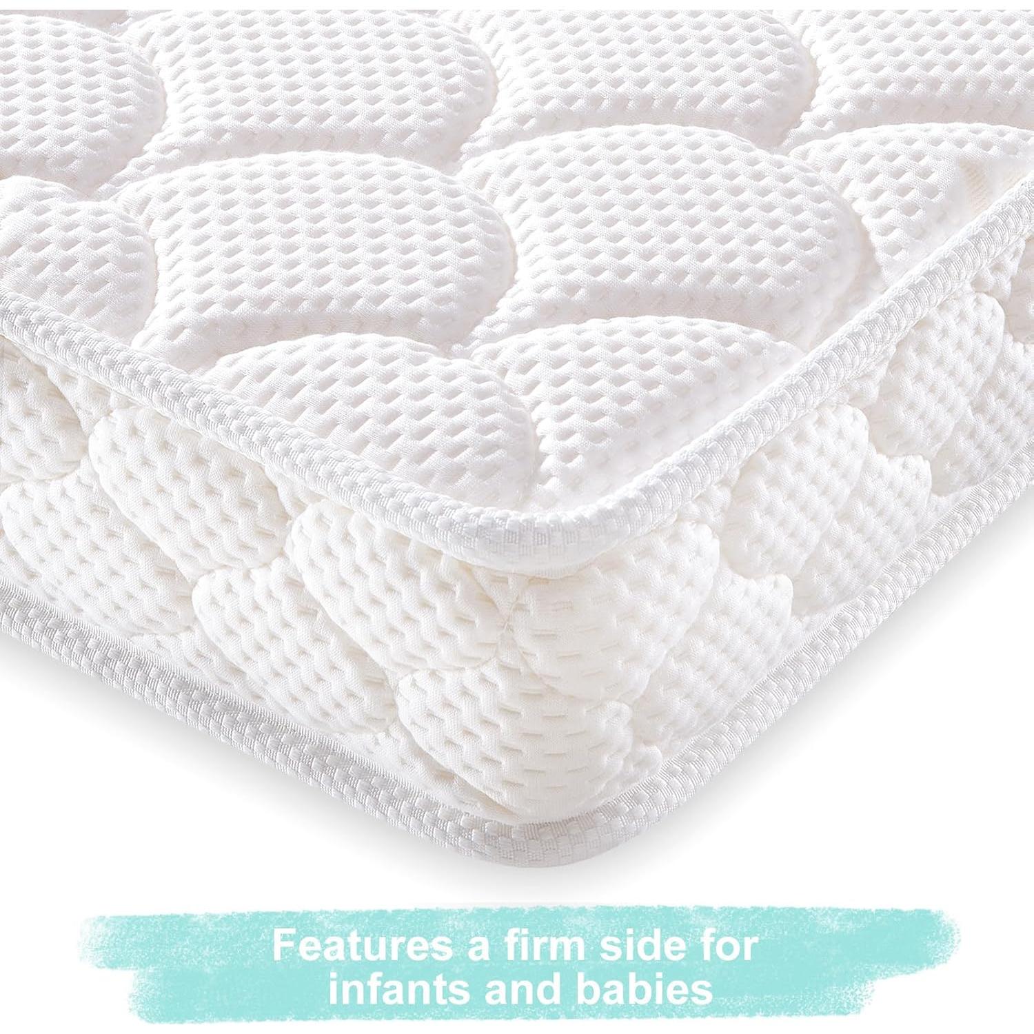 Colchón de Cuna y Niños JZ-04 - 132 cm x 70 cm x 12 cm, Transpirable