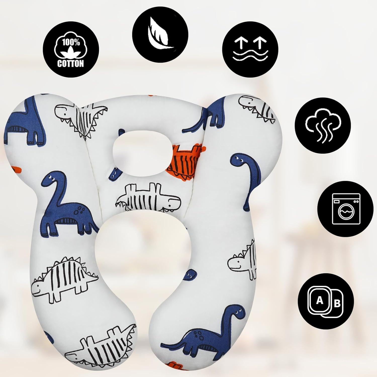 Almohada de Viaje para Bebés Reflyaway - Algodón Suave 28x26cm