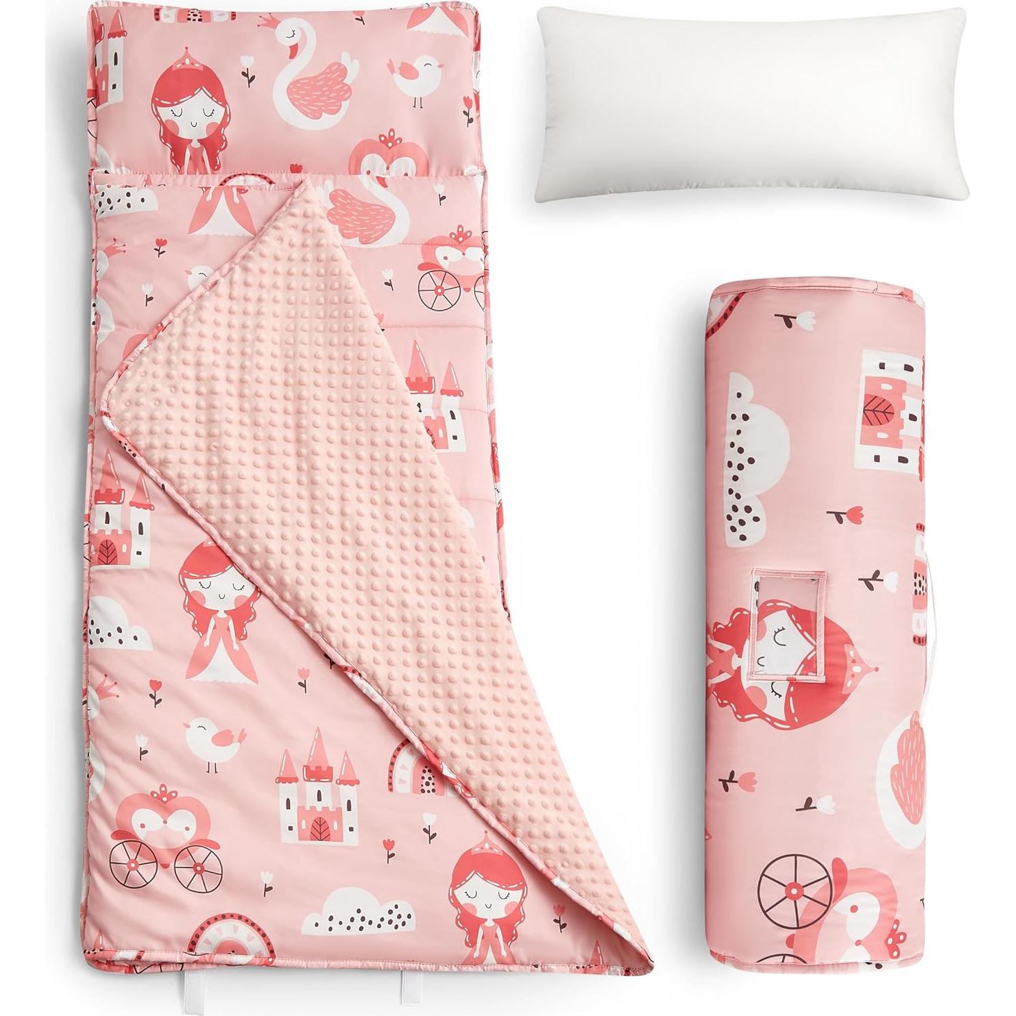 Colchoneta para Siesta Niños Arianaut Rosa Princesa 139.7x58.4cm