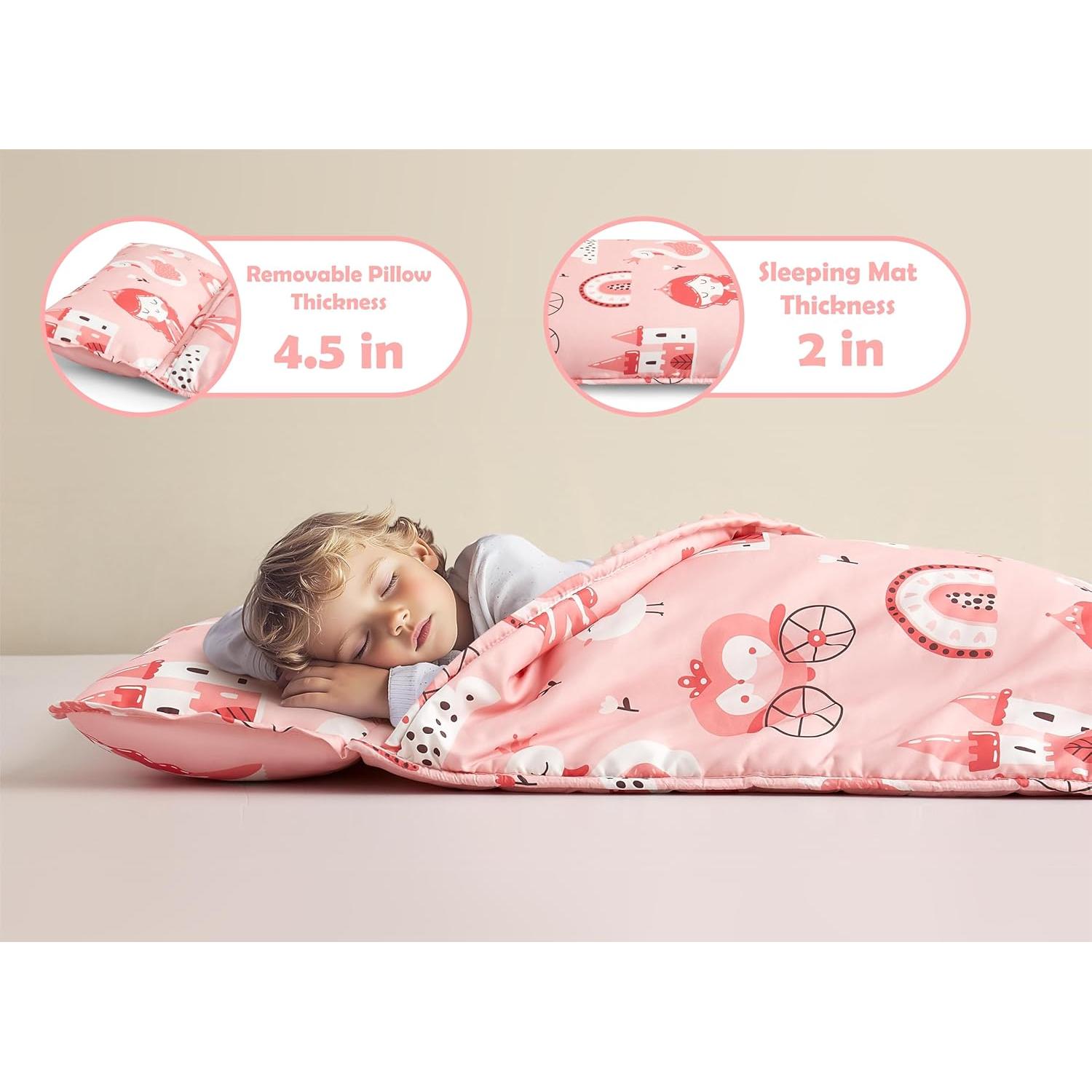 Colchoneta para Siesta Niños Arianaut Rosa Princesa 139.7x58.4cm