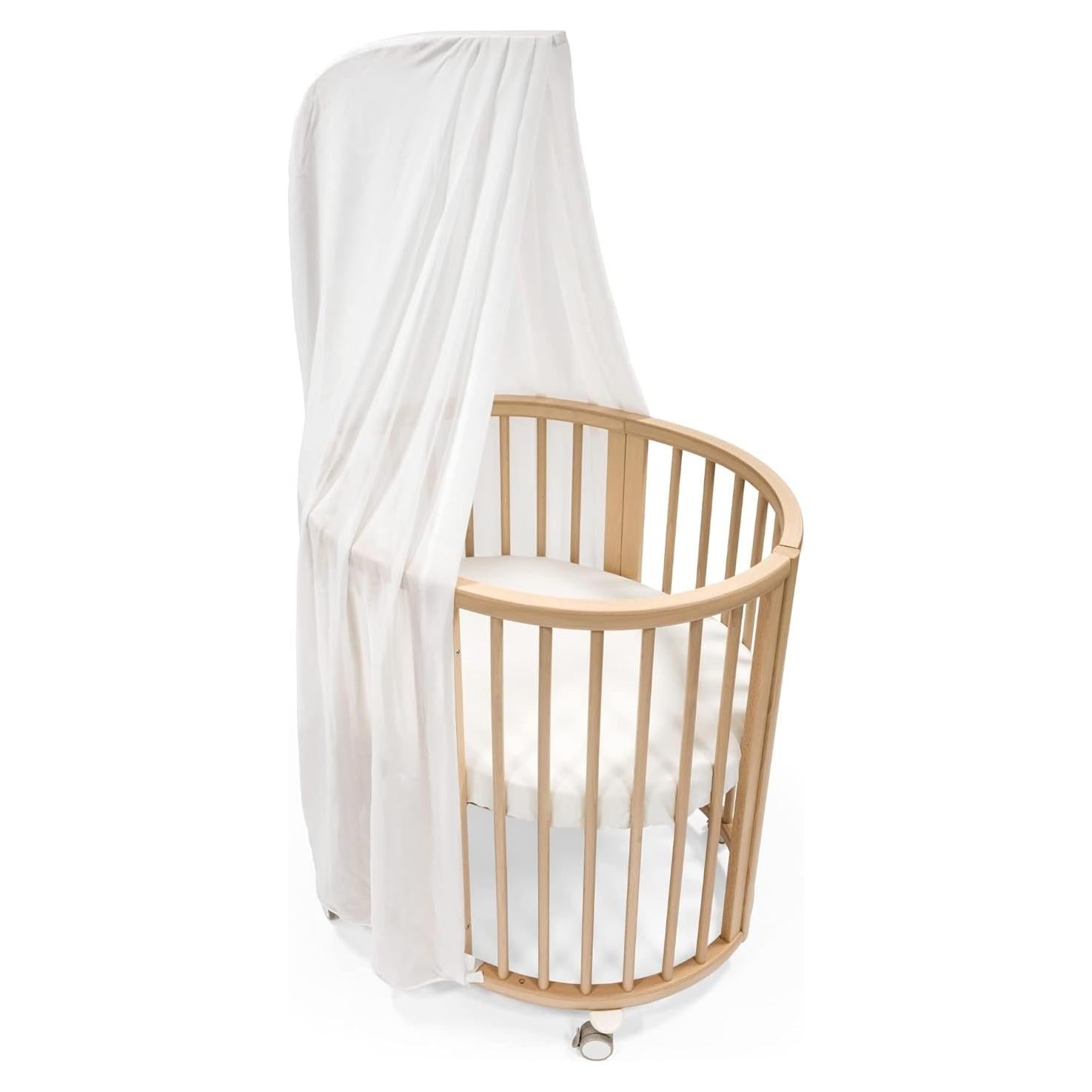 Dosel Stokke Sleepi V3 Blanco - Cuna Mini y Cama - Tela Ligera