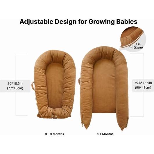 Cubierta Deluxe CooCooBaby para Lounger y Dockatot 100% Algodón