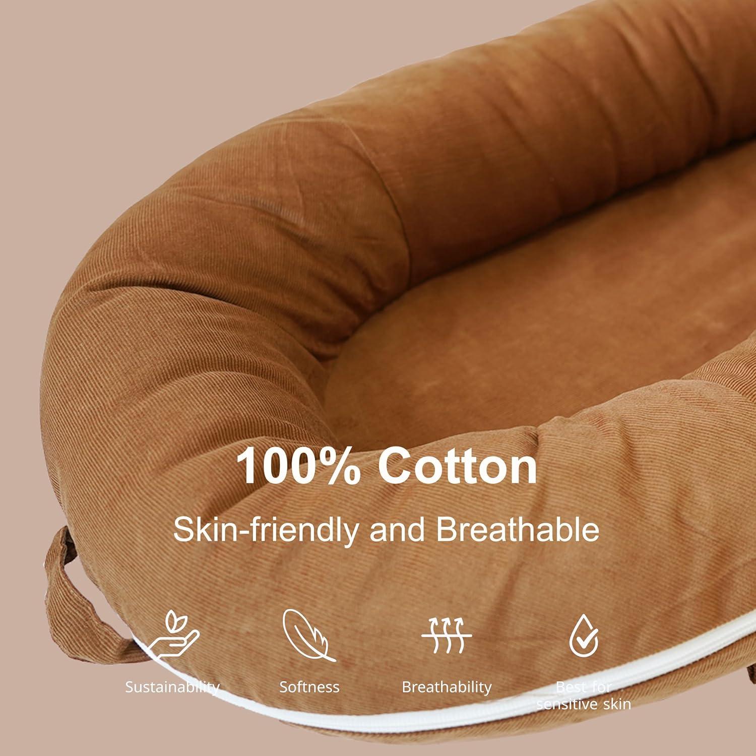 Cubierta Deluxe CooCooBaby para Lounger y Dockatot 100% Algodón