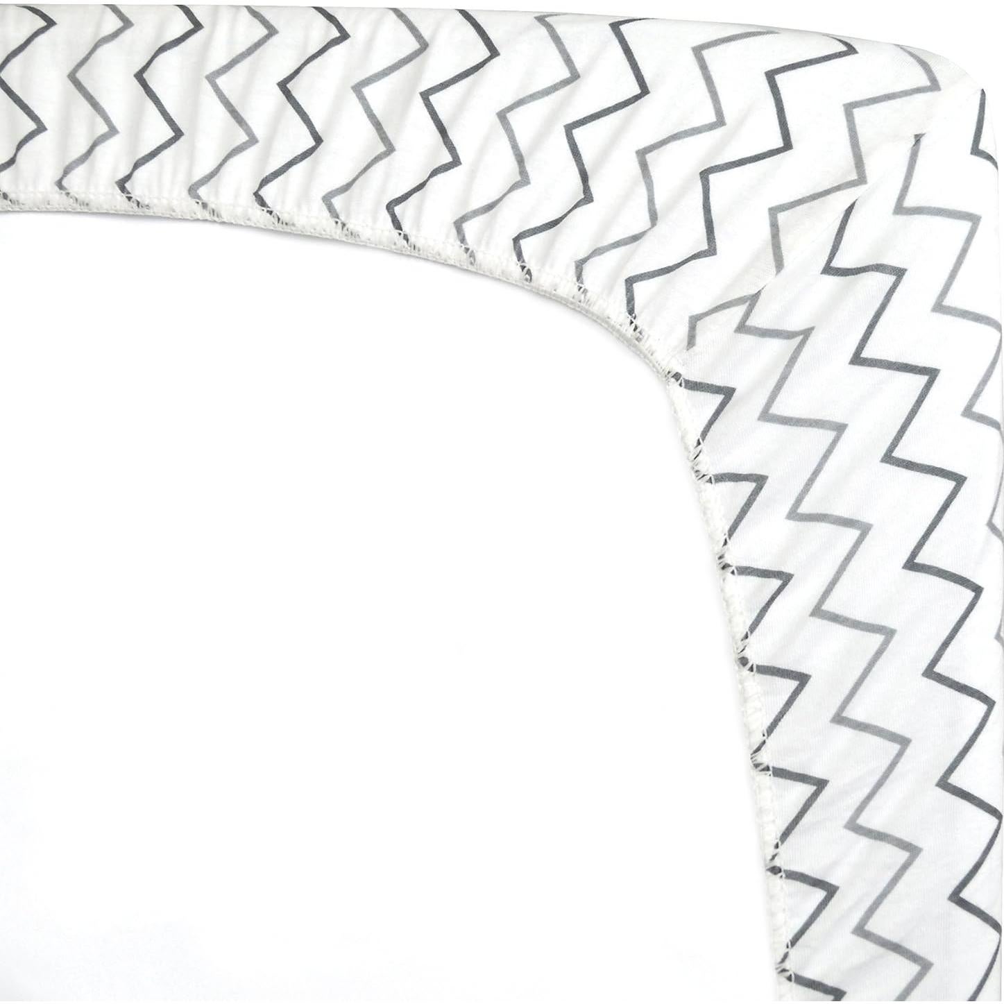 Sábanas Ajustadas de Cuna Mini 100% Algodón Compañía Americana 2 Pcs