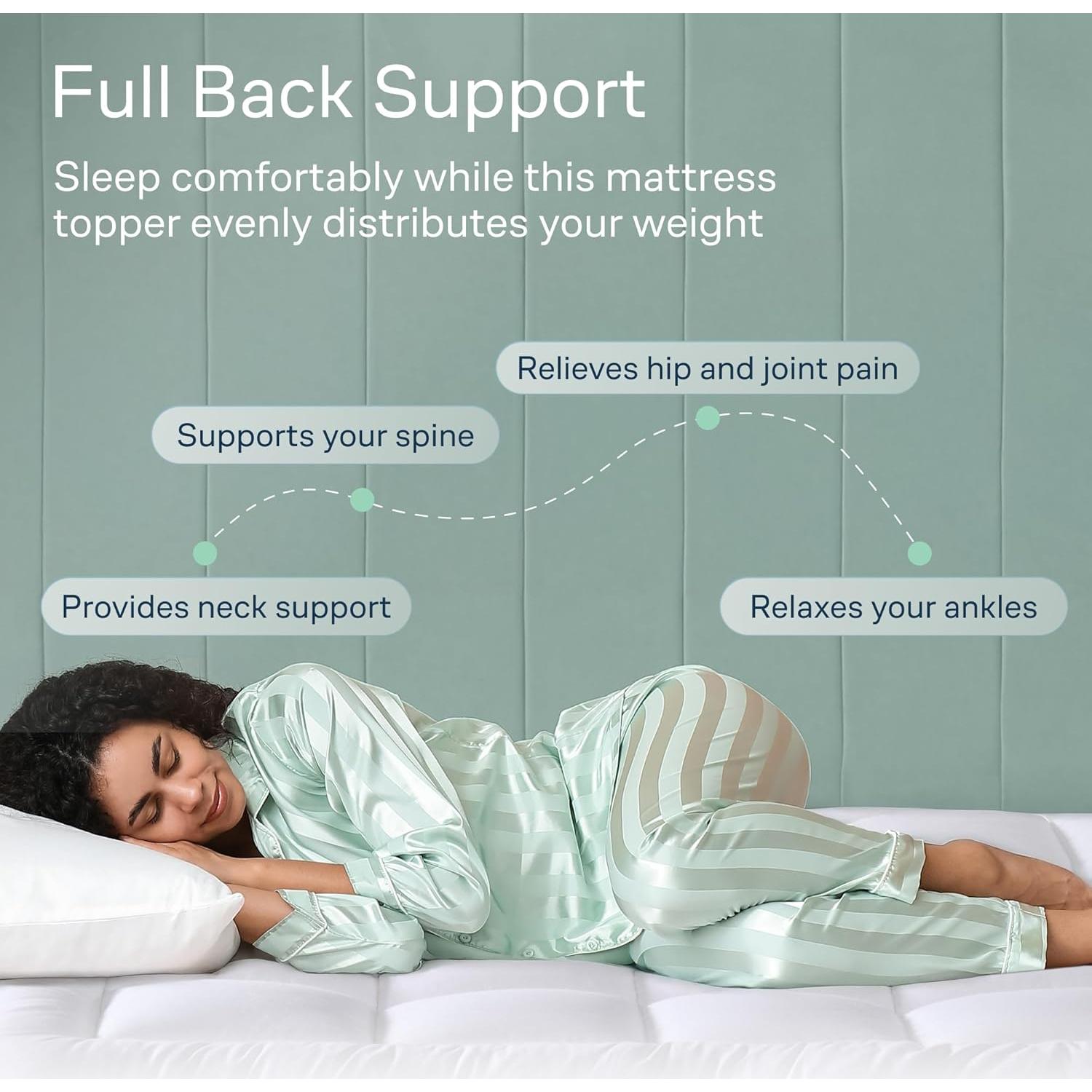 Cubierta de colchón Niagara Queen 100% algodón transpirable