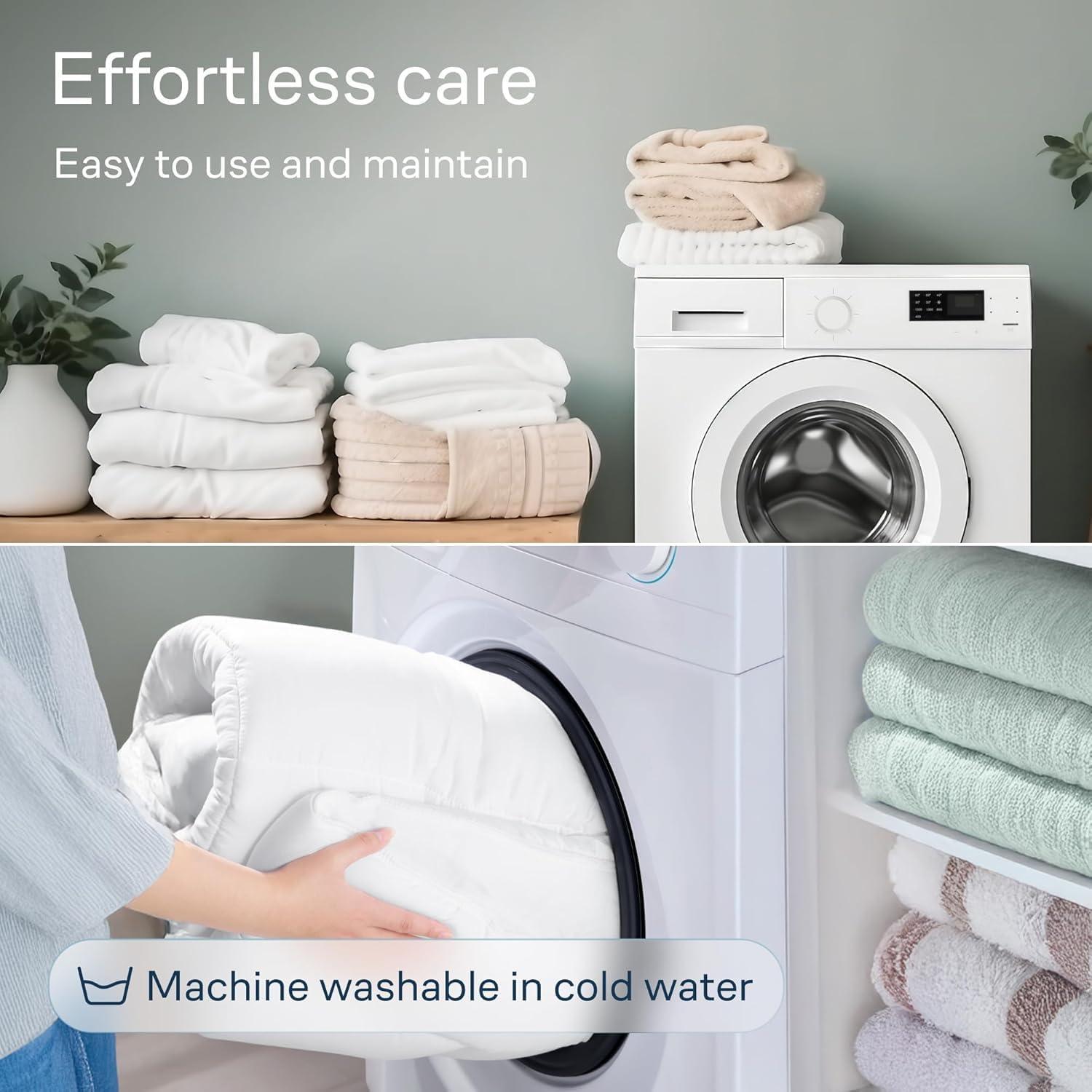 Cubierta de colchón Niagara Queen 100% algodón transpirable