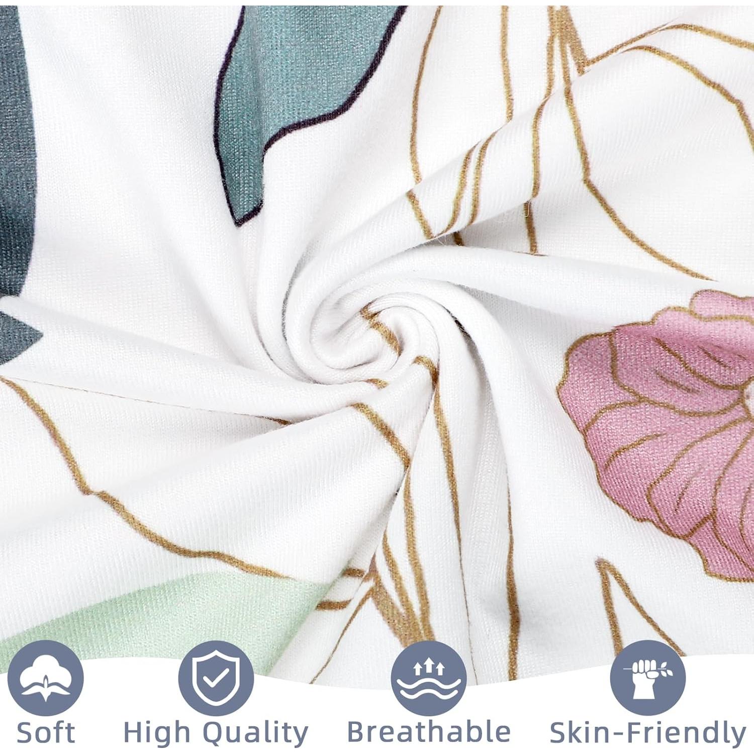 Funda Desmontable para Lounger Bebé HNHUAMING Floral 1 Paquete