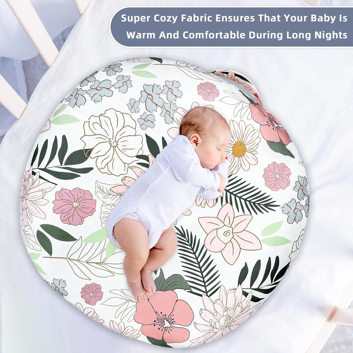 Funda Desmontable para Lounger Bebé HNHUAMING Floral 1 Paquete