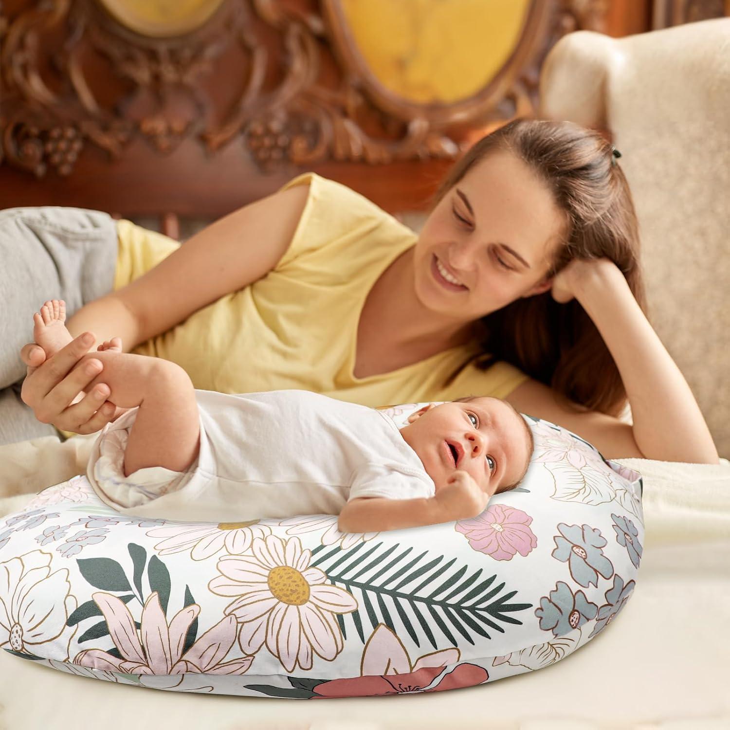 Funda Desmontable para Lounger Bebé HNHUAMING Floral 1 Paquete