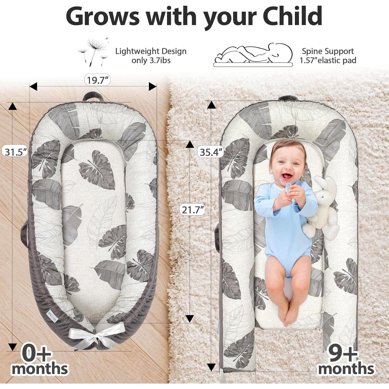 Cojín para Bebé Meindoovm de Algodón Orgánico Reversible