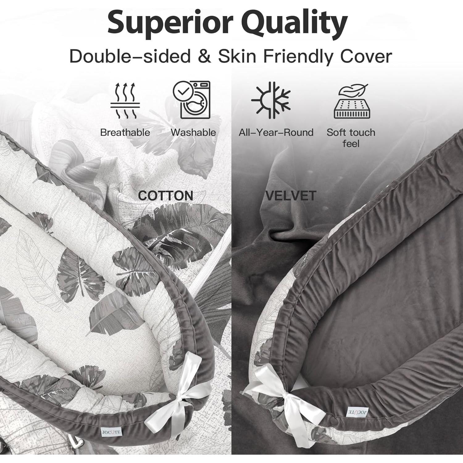 Cojín para Bebé Meindoovm de Algodón Orgánico Reversible