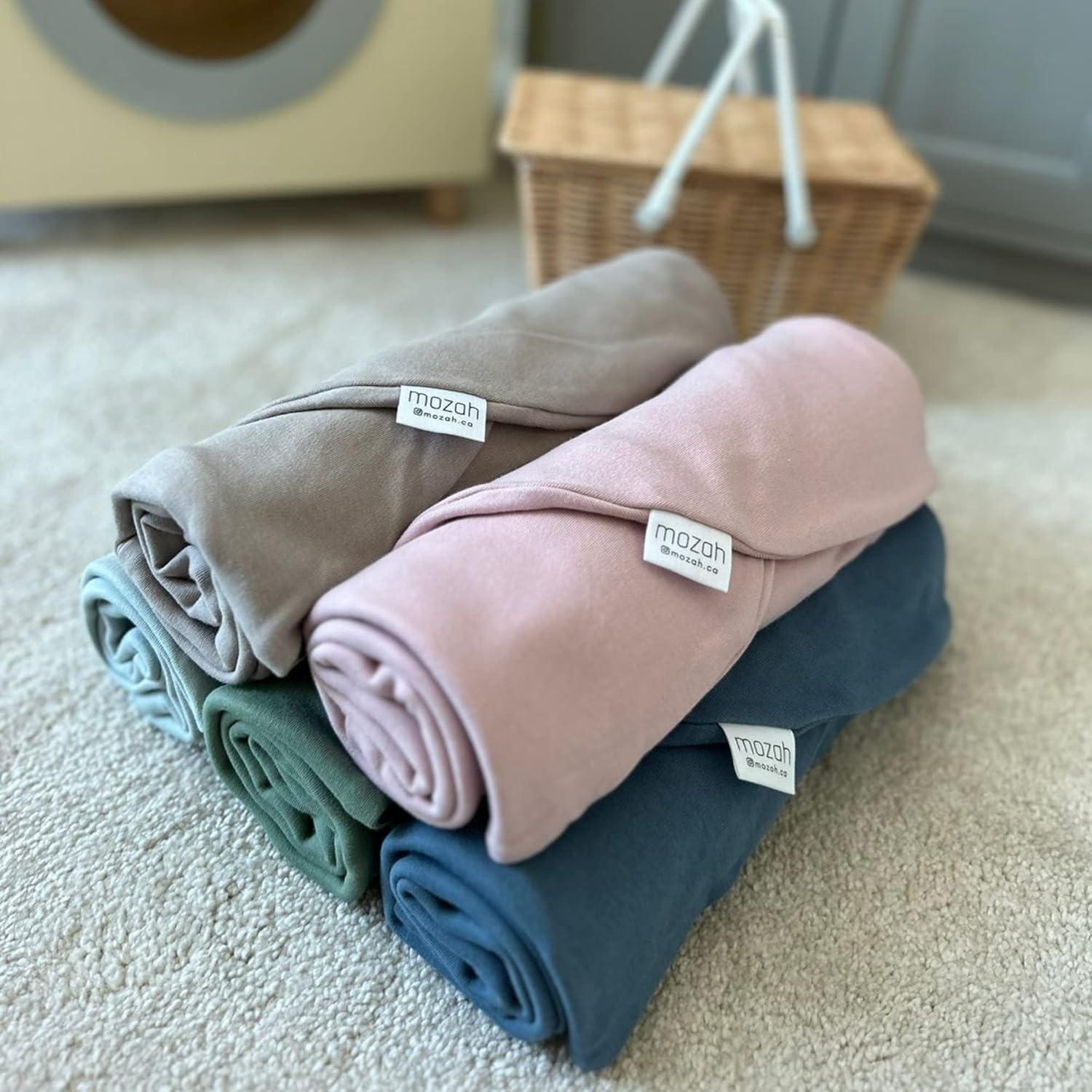 Funda de Cojín para Bebé MOZAH - Algodón Orgánico 78x60cm Verde