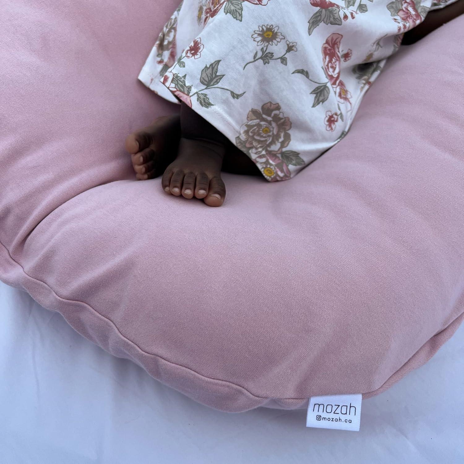 Funda de Cojín para Bebé MOZAH - Algodón Orgánico 78x60cm Verde