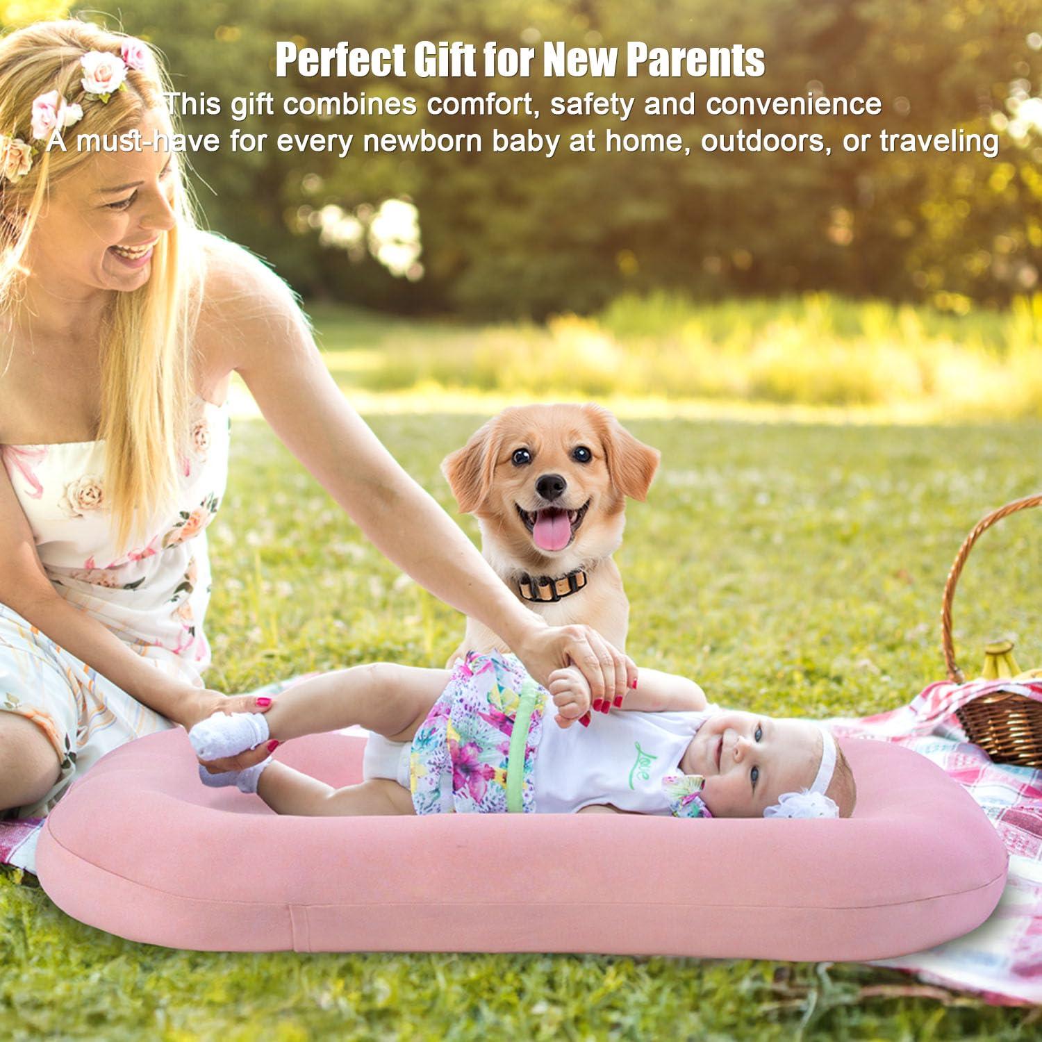 Cojín para Bebé Recien Nacido Verde - Suave y Transpirable