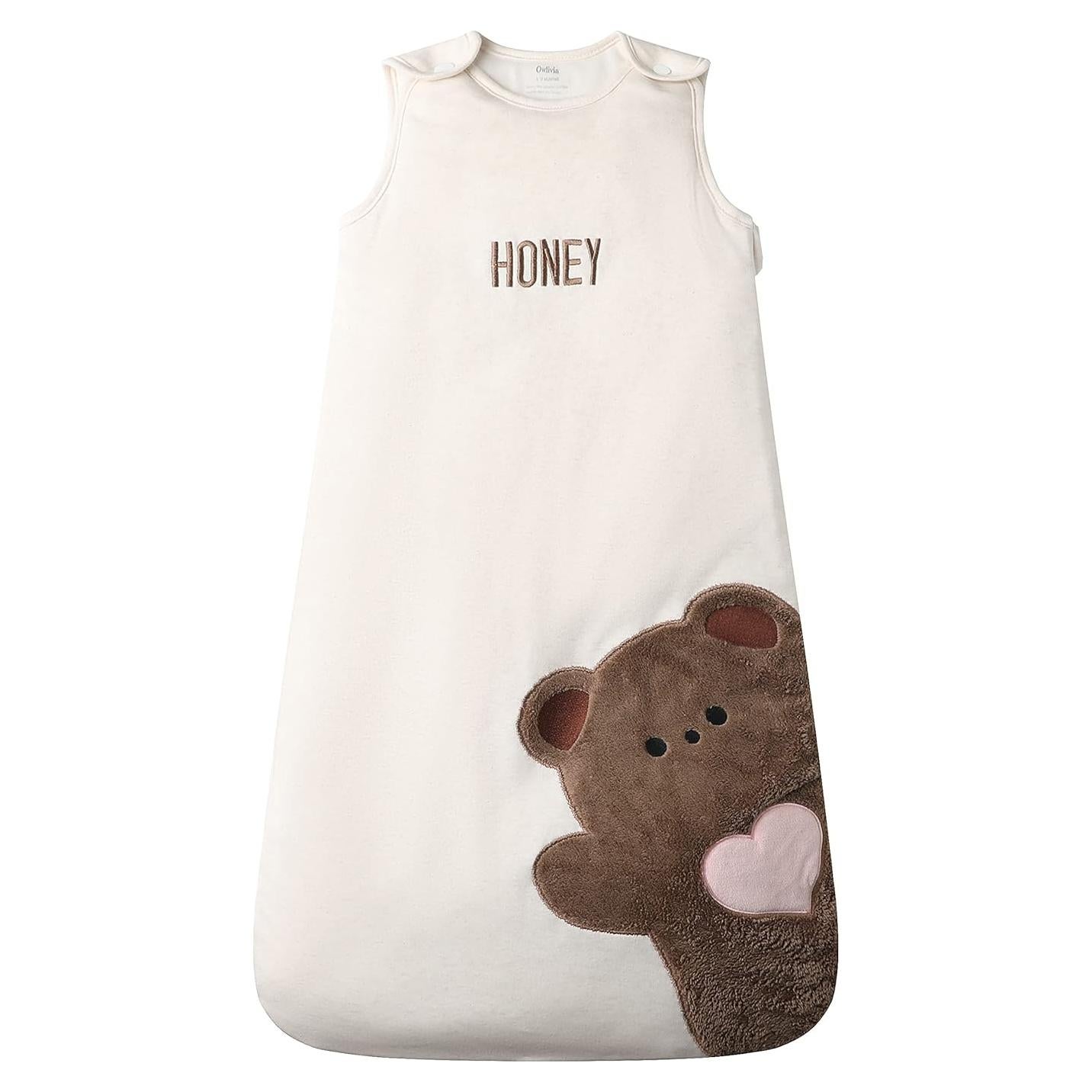 Saco de dormir Owlivia 100% algodón orgánico 2.5 TOG 18-36 meses
