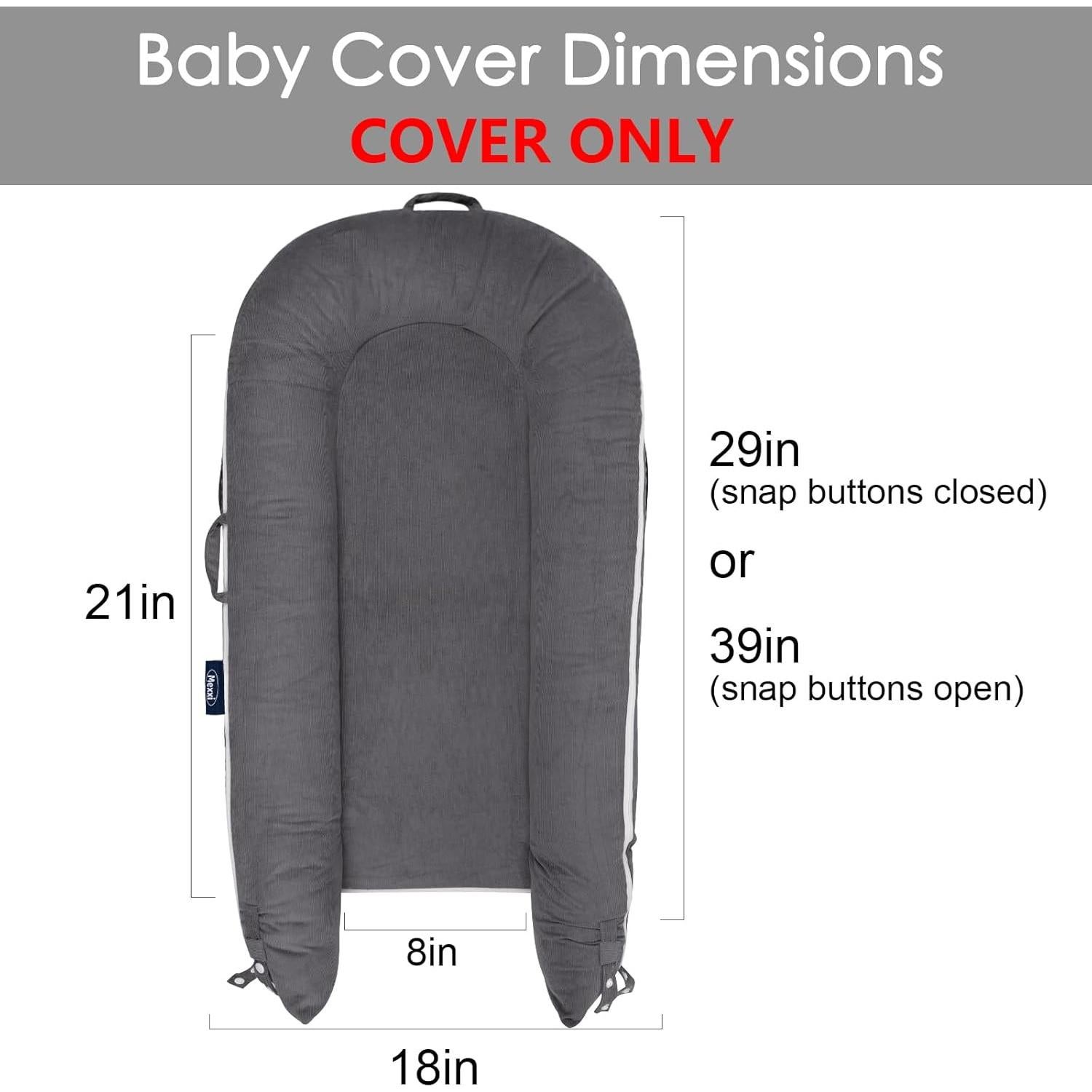 Funda de Nido Hipoalergénica MEXXI para Dockatot Deluxe+ Carbón