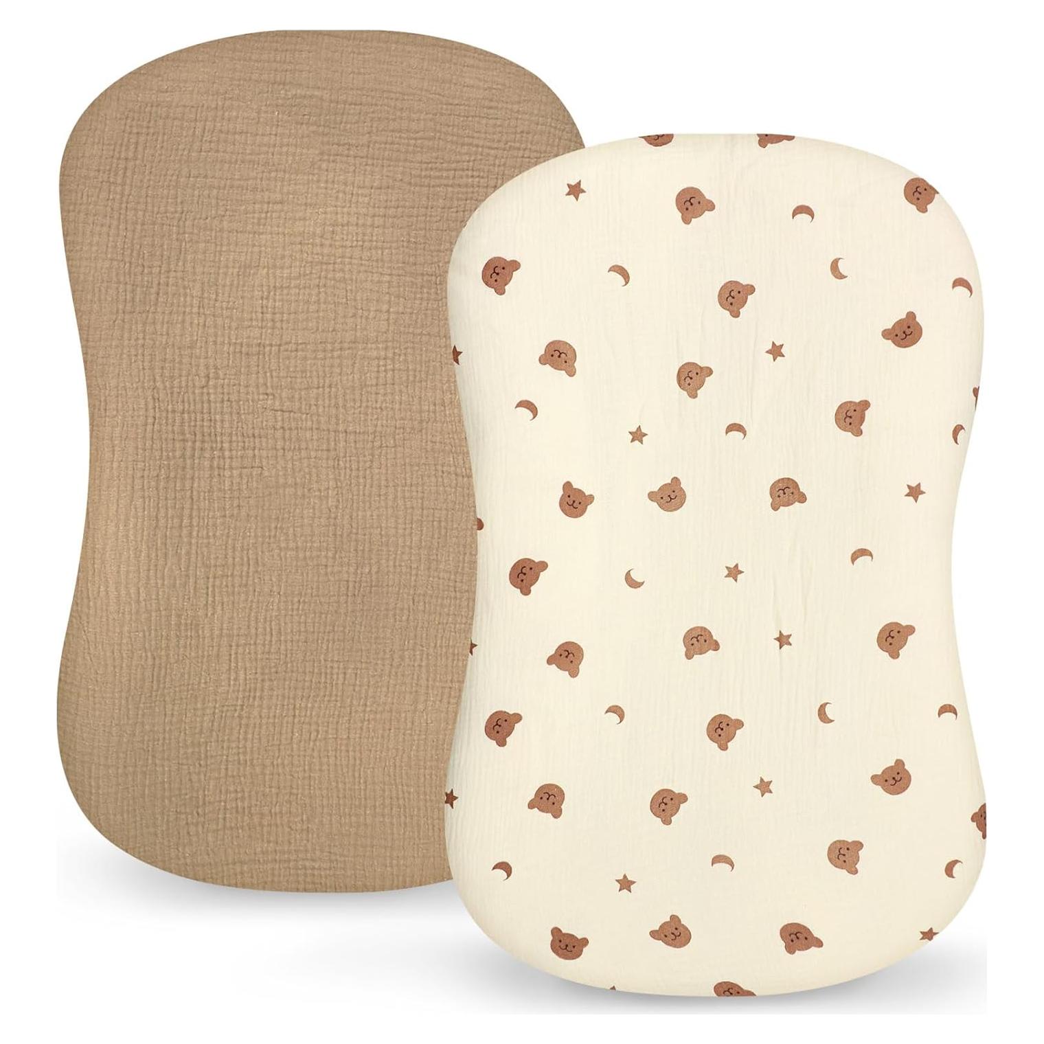 Funda para Lounger de Bebé Pea Pod 2 Paquetes Algodón Muselina