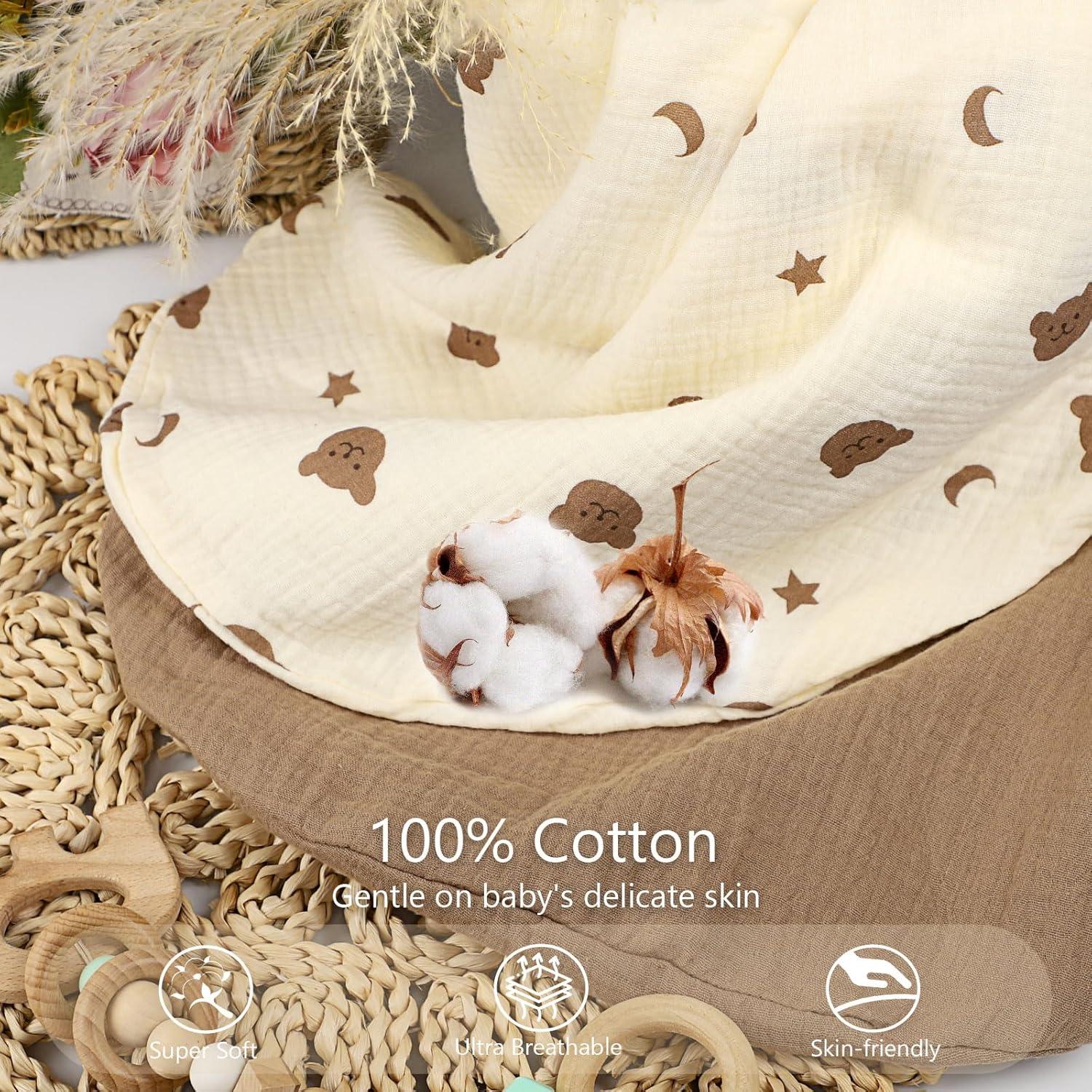 Funda para Lounger de Bebé Pea Pod 2 Paquetes Algodón Muselina