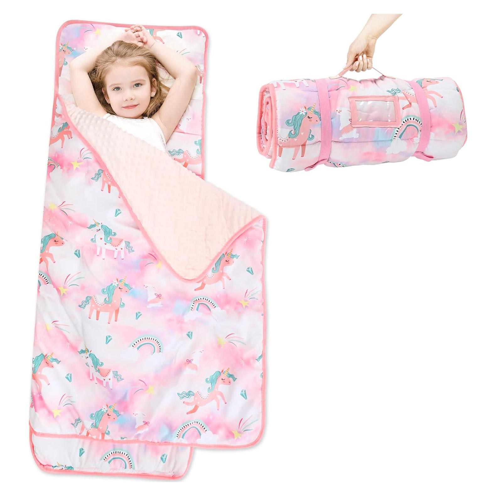 Colchoneta para Siesta Yierchoo Unicornio con Almohada y Manta