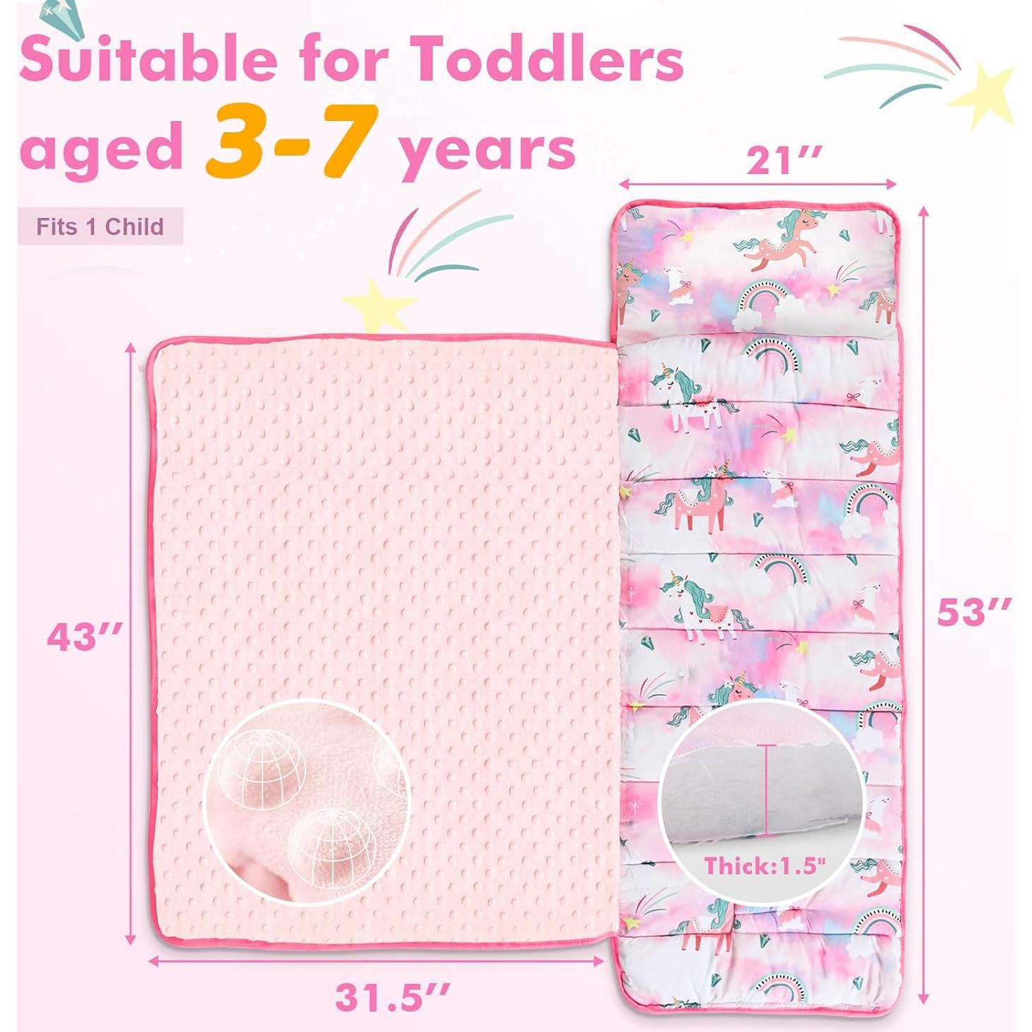 Colchoneta para Siesta Yierchoo Unicornio con Almohada y Manta