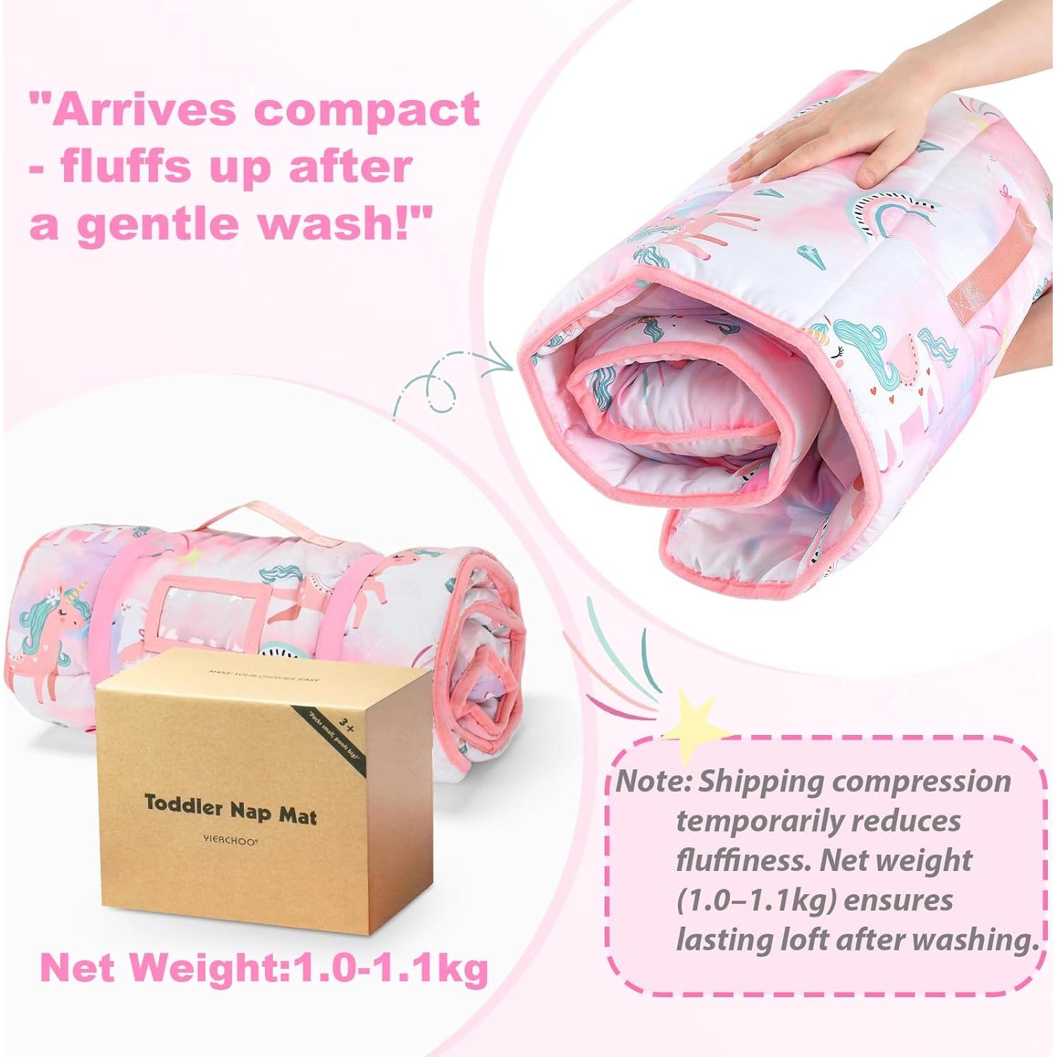 Colchoneta para Siesta Yierchoo Unicornio con Almohada y Manta