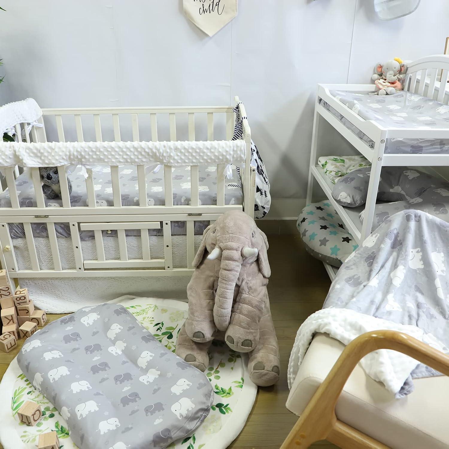 Funda para Lounger de Bebé TANOFAR Elefante Microfibra 80x54cm