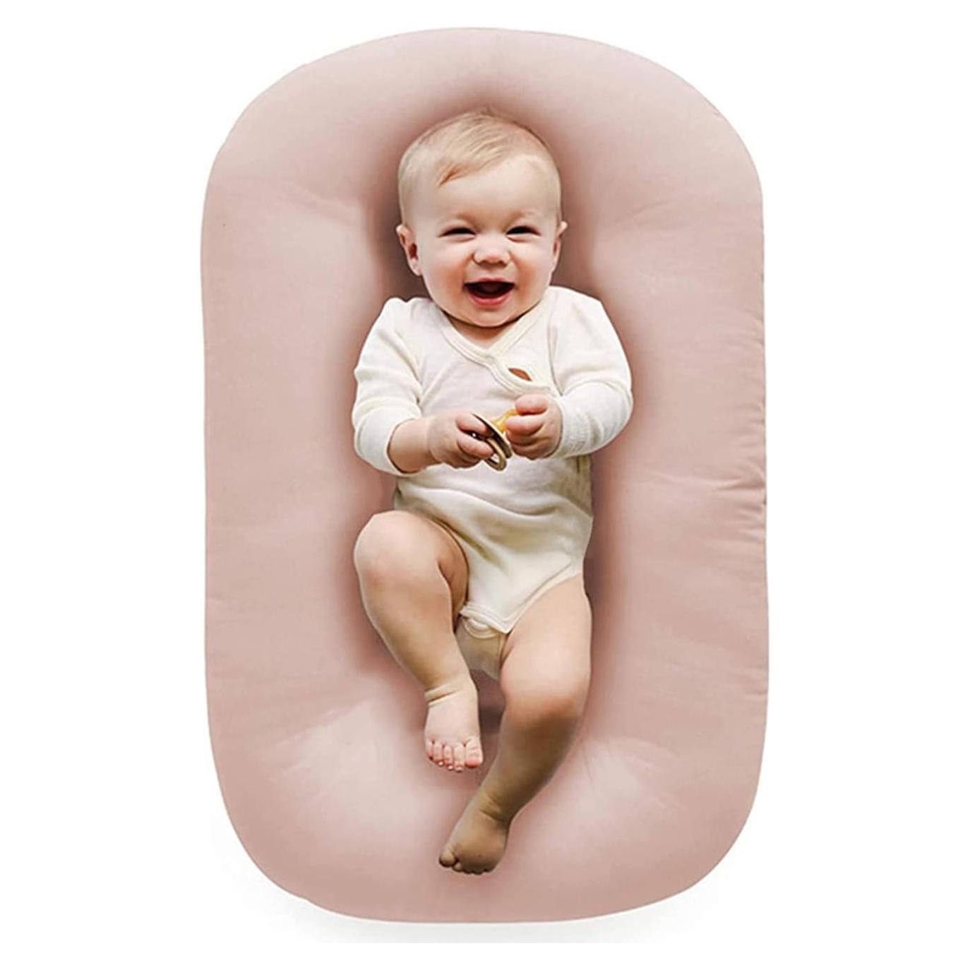 Alfombra de Juego para Bebés Vicorise 100% Algodón Rosa 0-24 Meses