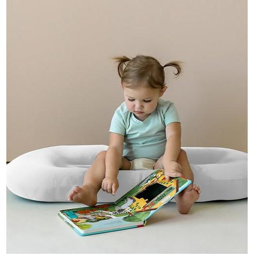 Cojín para Bebés 0-18 Meses Algodón Orgánico Blanco