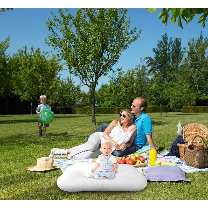 Cojín para Bebés 0-18 Meses Algodón Orgánico Blanco