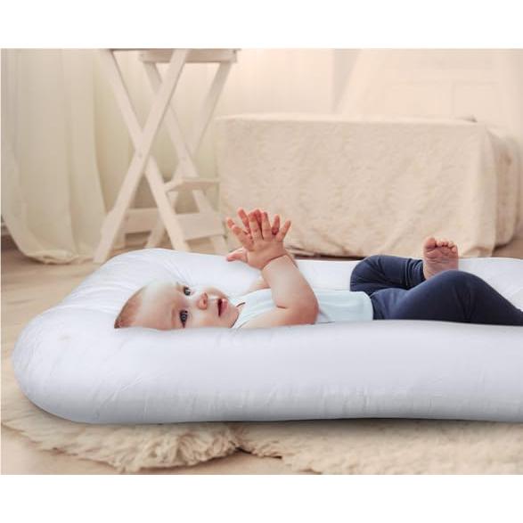 Cojín para Bebés 0-18 Meses Algodón Orgánico Blanco