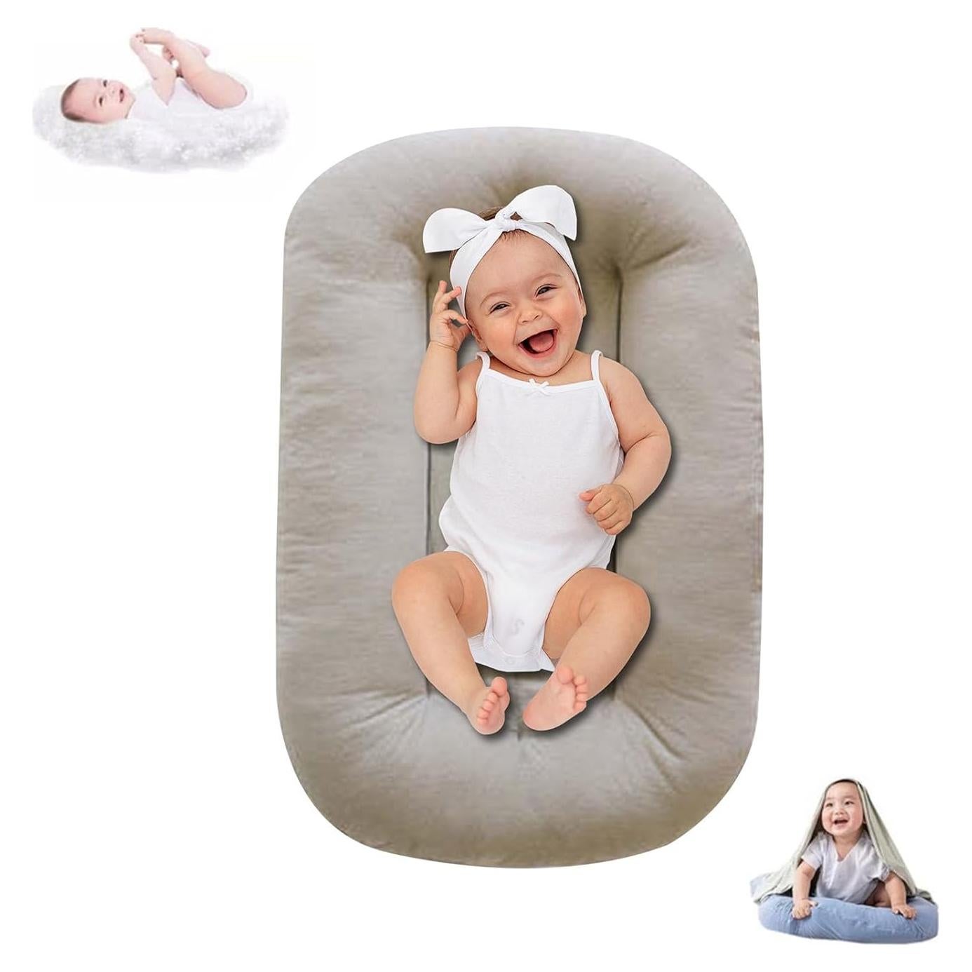 Lounger para Bebés Lucakuins Algodón Orgánico 0-12 Meses