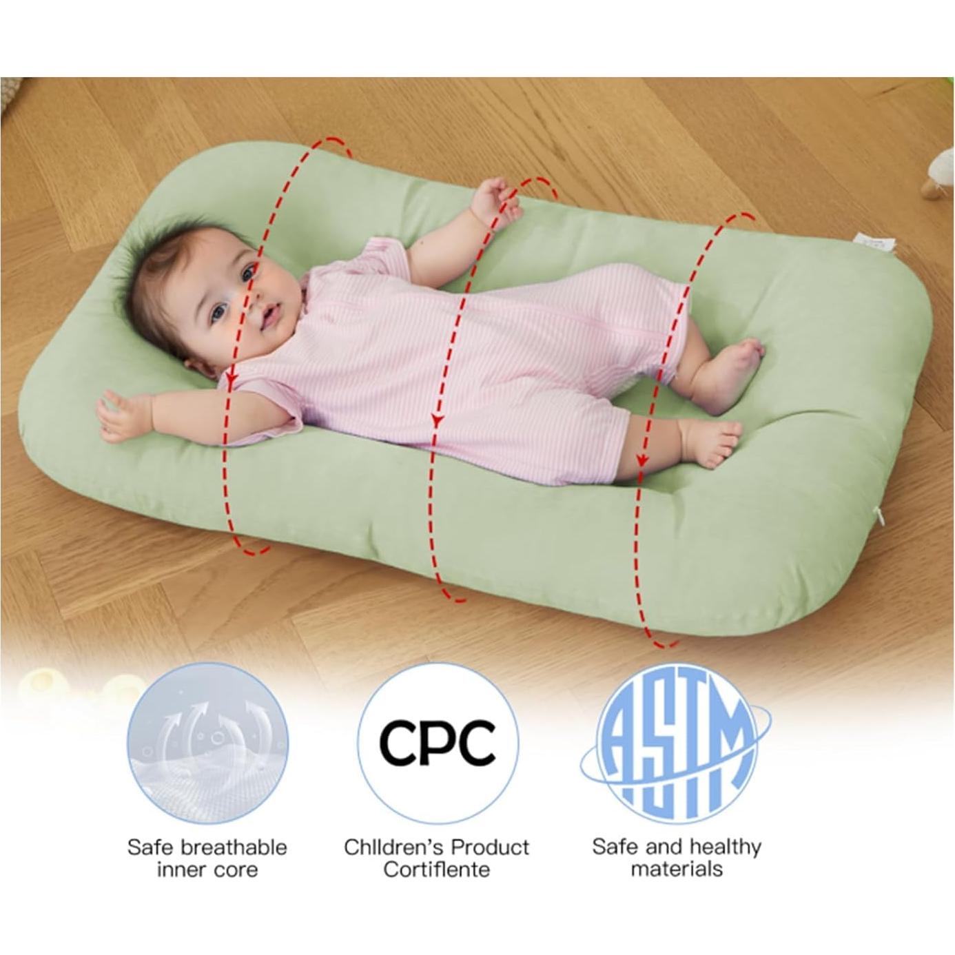 Lounger para Bebés Lucakuins Algodón Orgánico 0-12 Meses