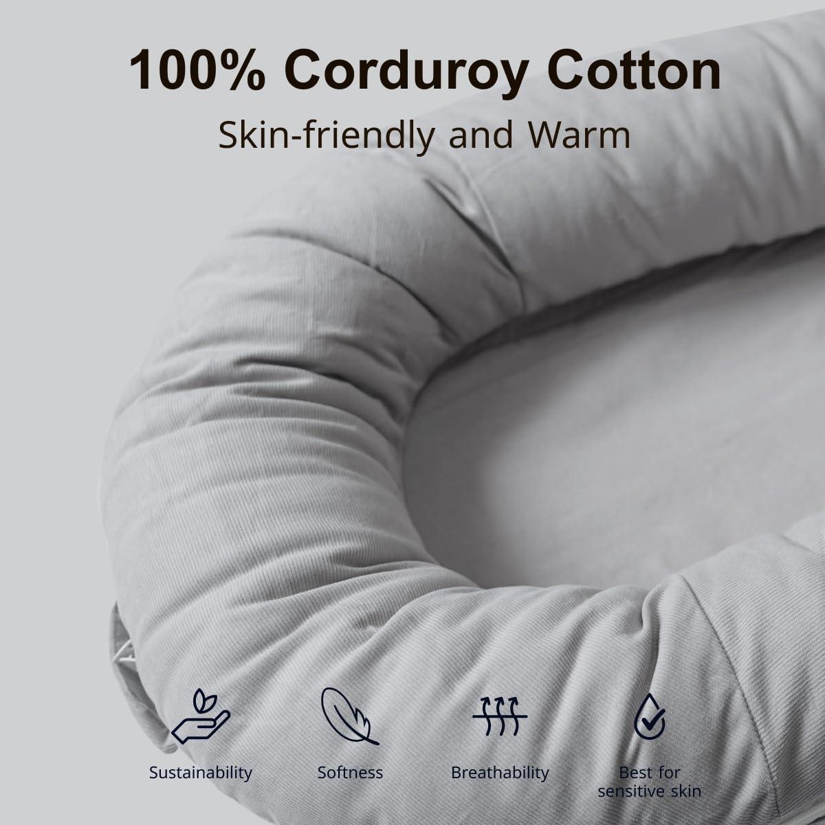 Cubierta Lounger Deluxe CooCooBaby 100% Algodón para Bebés