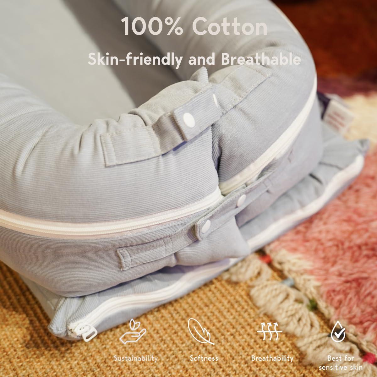 Cubierta Lounger Deluxe CooCooBaby 100% Algodón para Bebés