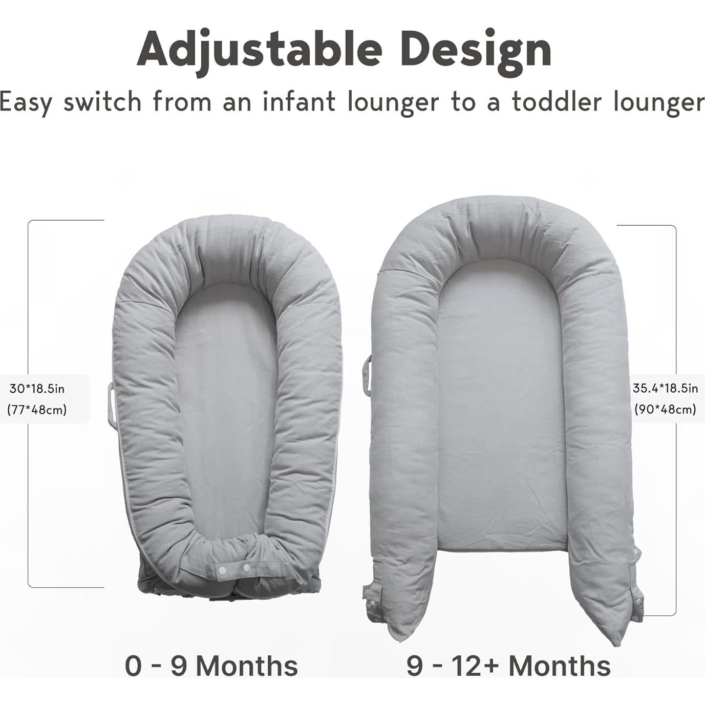 Cubierta Lounger Deluxe CooCooBaby 100% Algodón para Bebés