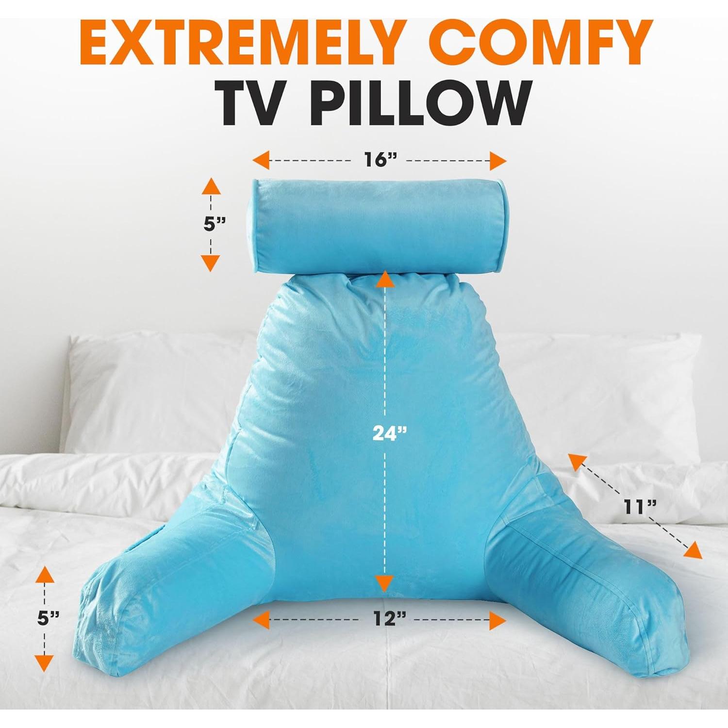 Almohada de Lectura Colección Cheer Azul Cielo Ergonomica