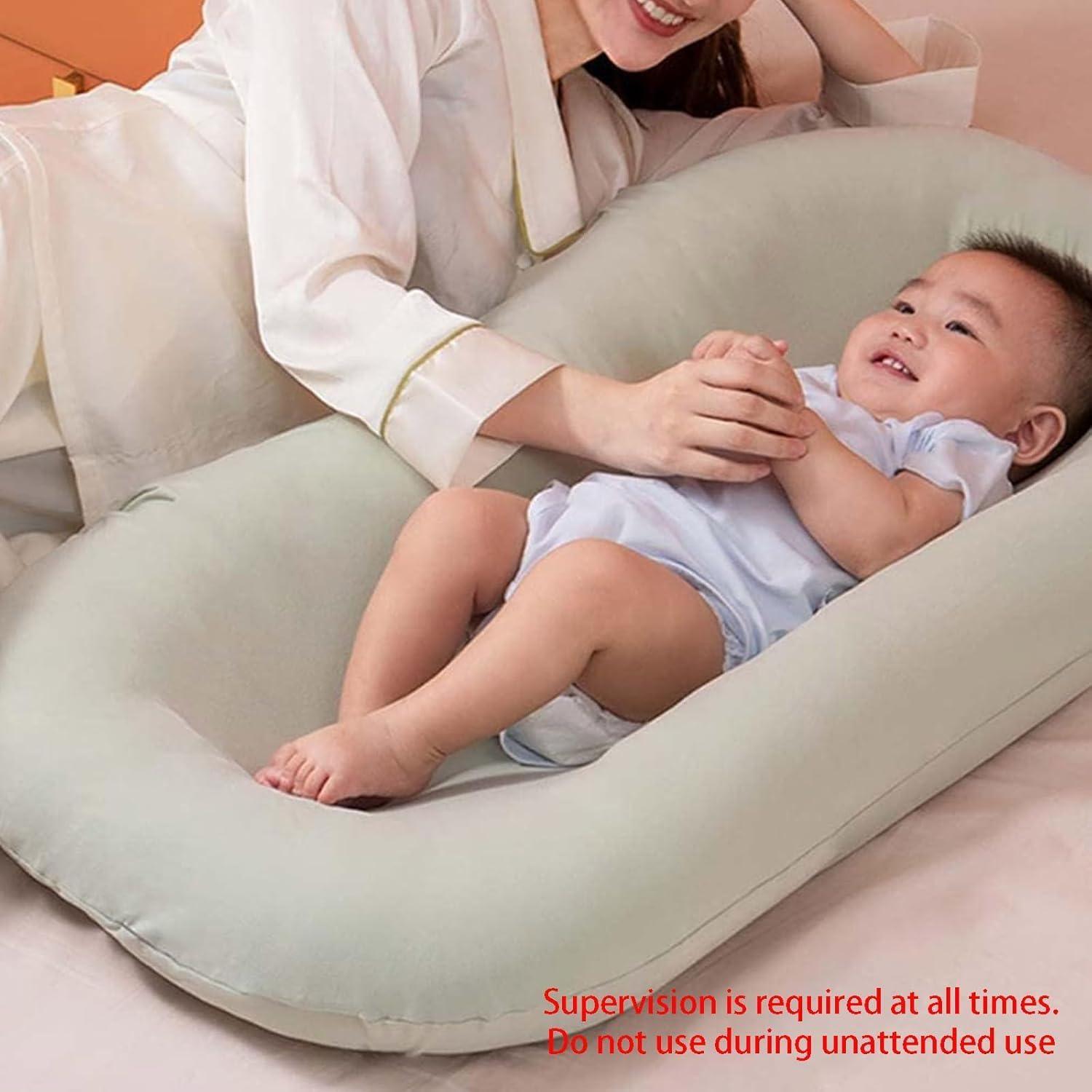 Cojín Lounge para Bebés Oliwex Azul 75x49 cm Suave y Transpirable