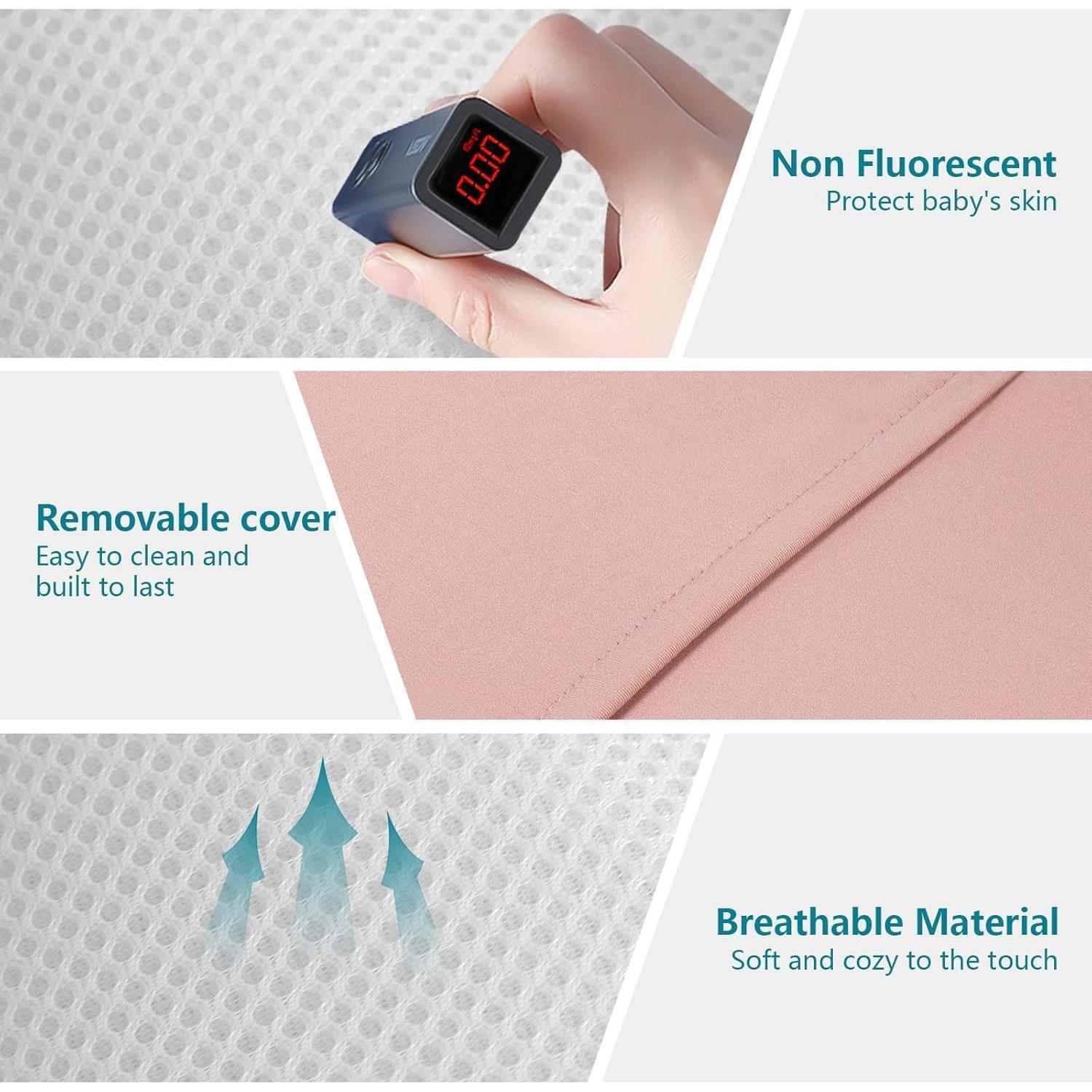 Cojín Lounge para Bebés Oliwex Azul 75x49 cm Suave y Transpirable