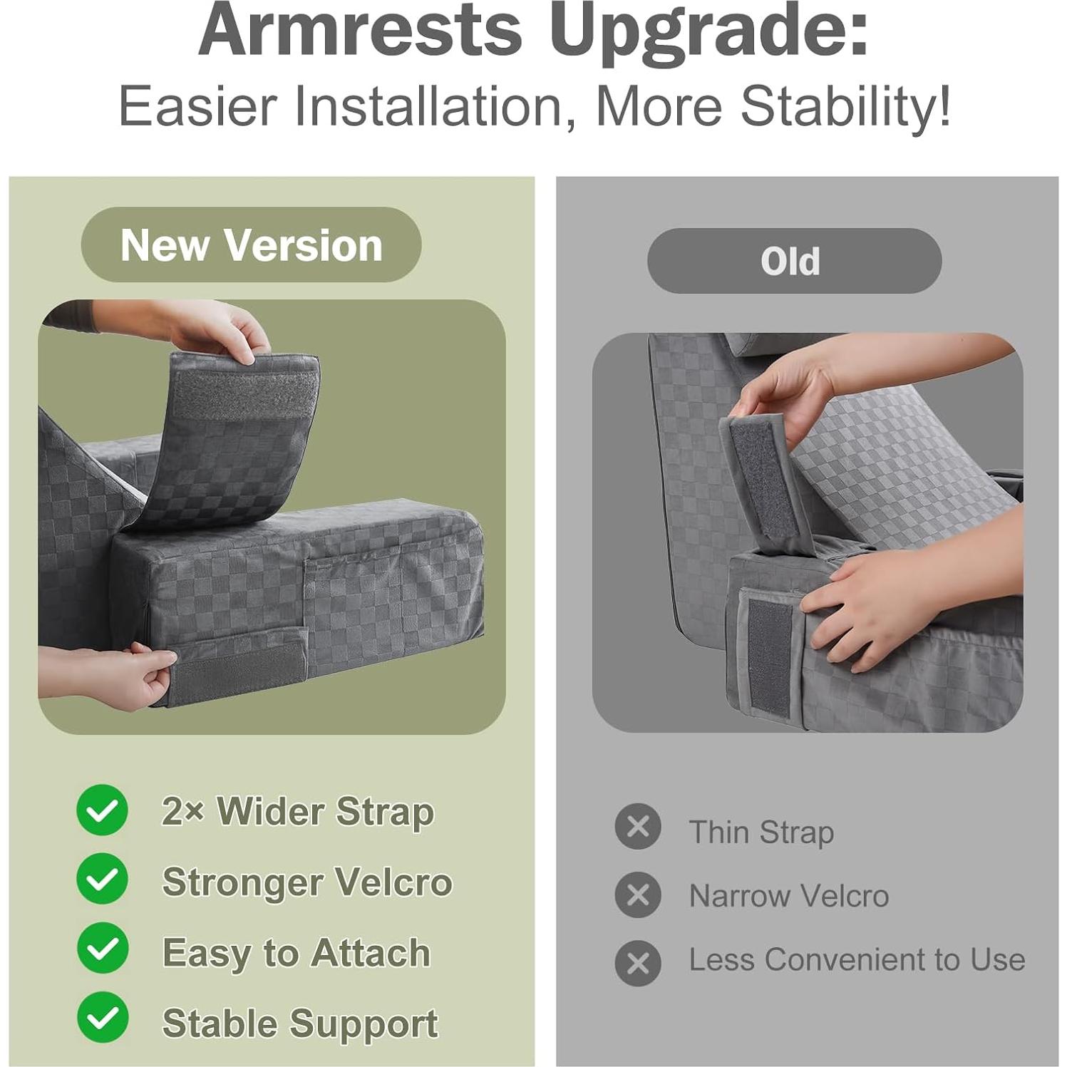 Cojín de Lectura Vekkia 19" Gris - Soporte Espalda Ajustable