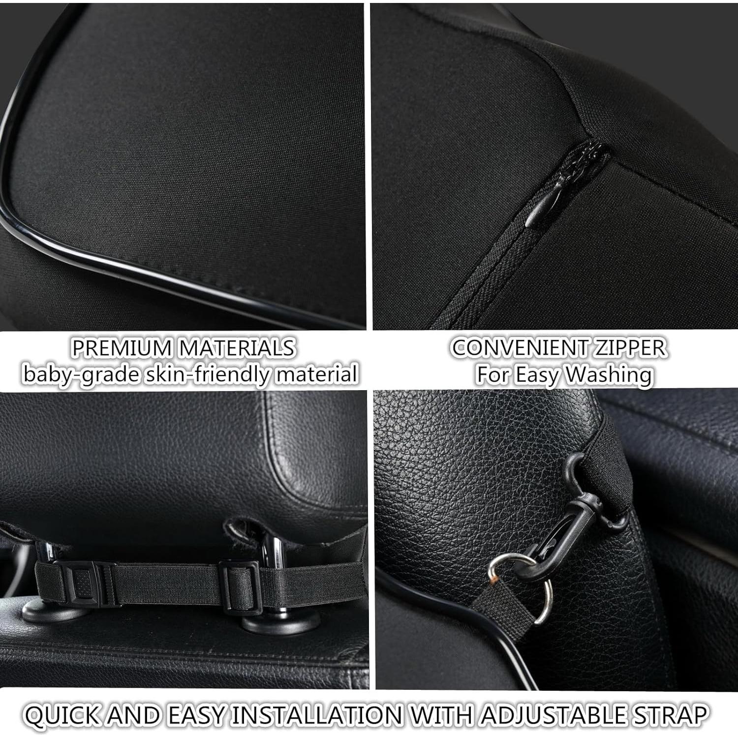 Almohada de Cuello Ovyuzhen Ergonómica Espuma de Memoria Negra