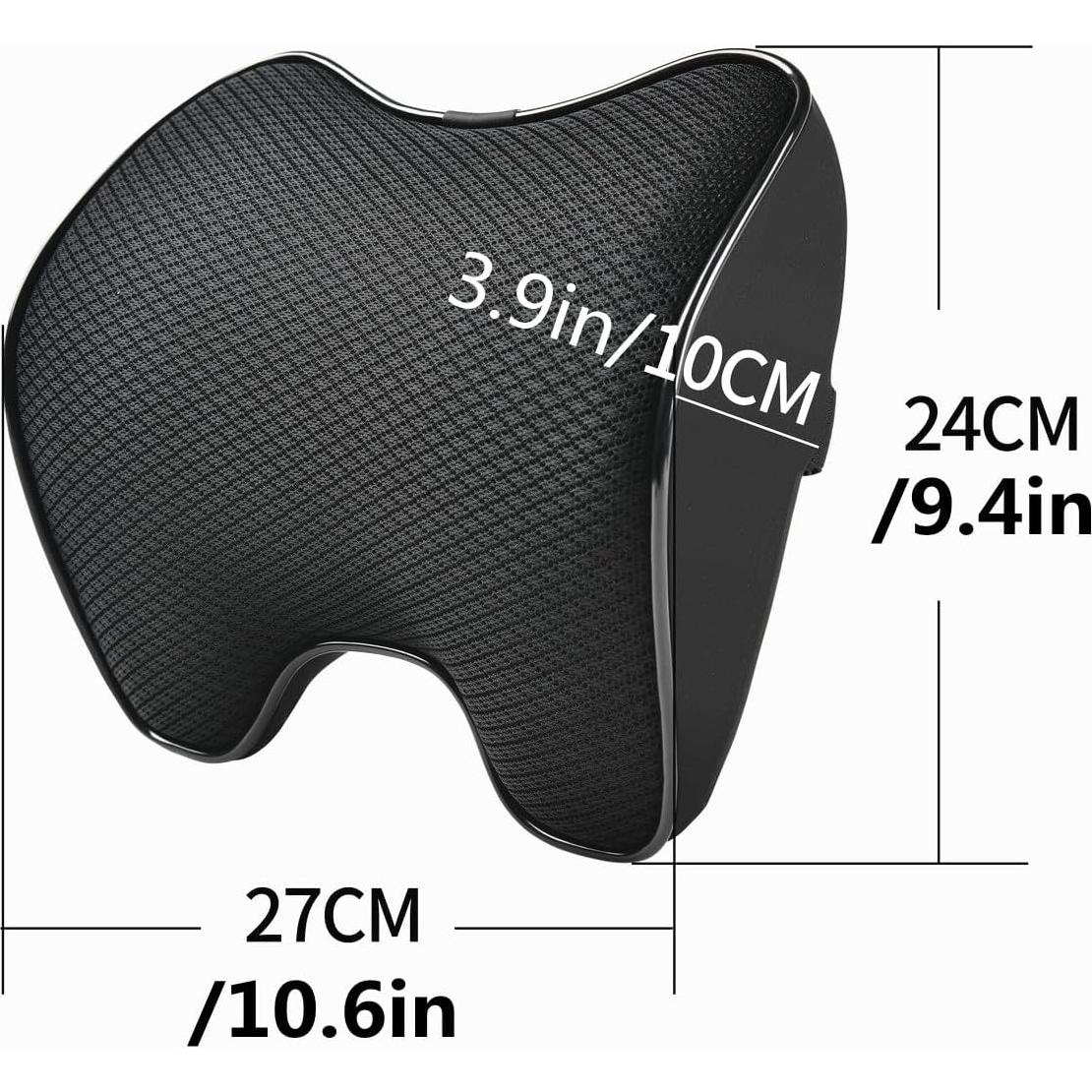 Almohada de Cuello Ovyuzhen Ergonómica Espuma de Memoria Negra
