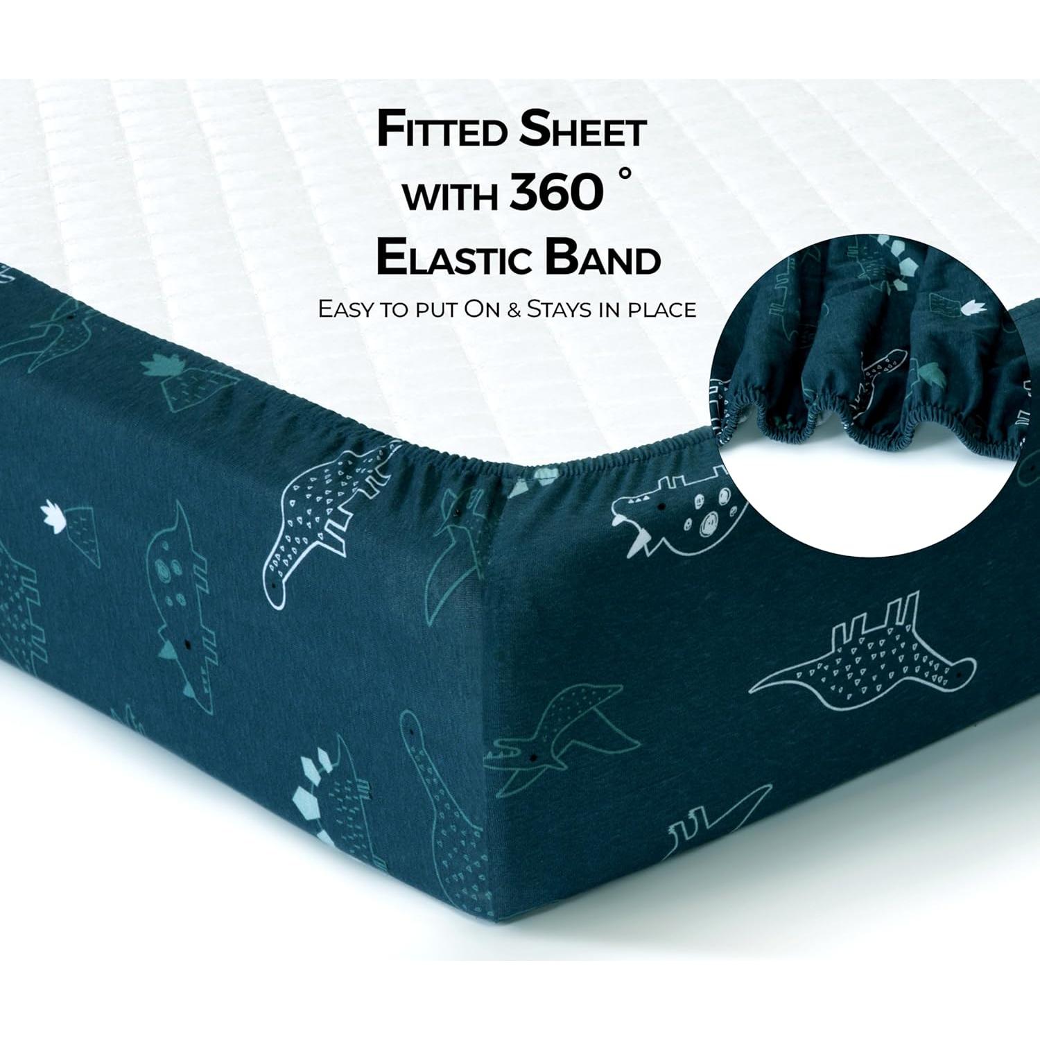 Sábanas de Cuna Estándar Dreamology 100% Algodón 2 Piezas