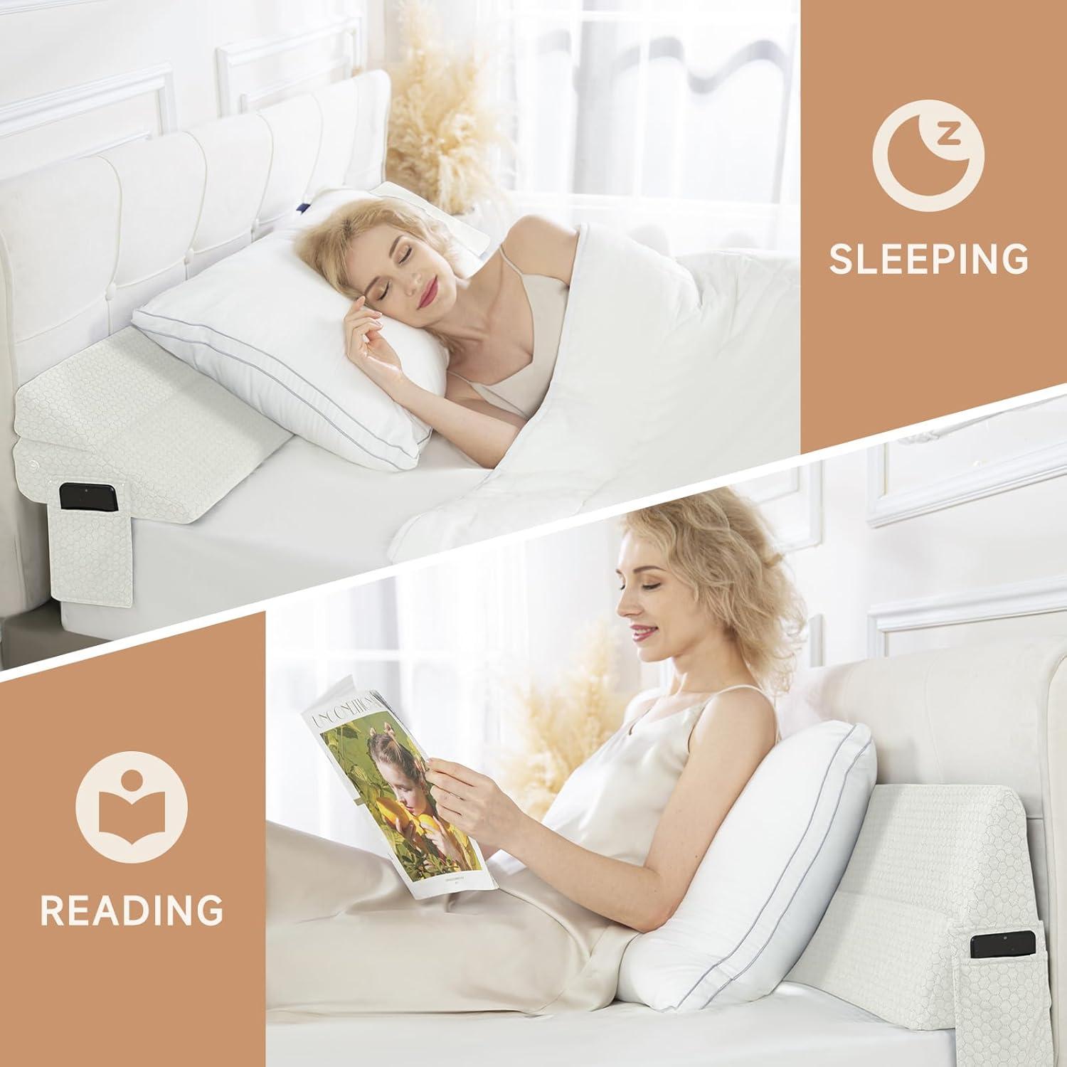 Cojín de Cuña Convertible King PORODM - Espuma Lavable 193x25.4 cm