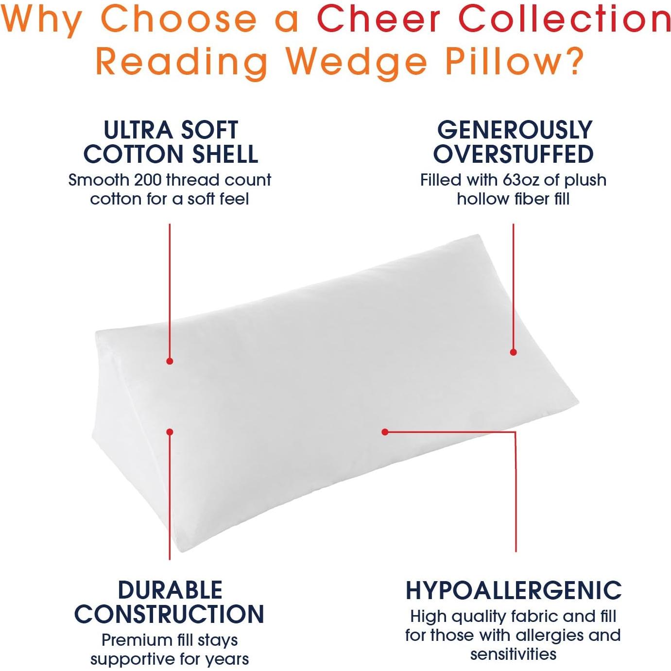 Funda de Almohada Wedge Cheer Collection Microfibra Blanca