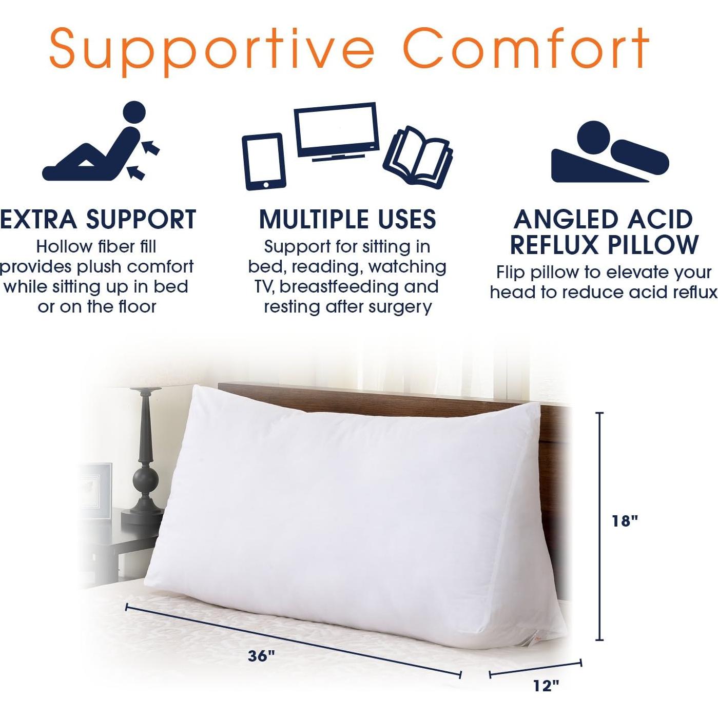 Funda de Almohada Wedge Cheer Collection Microfibra Blanca