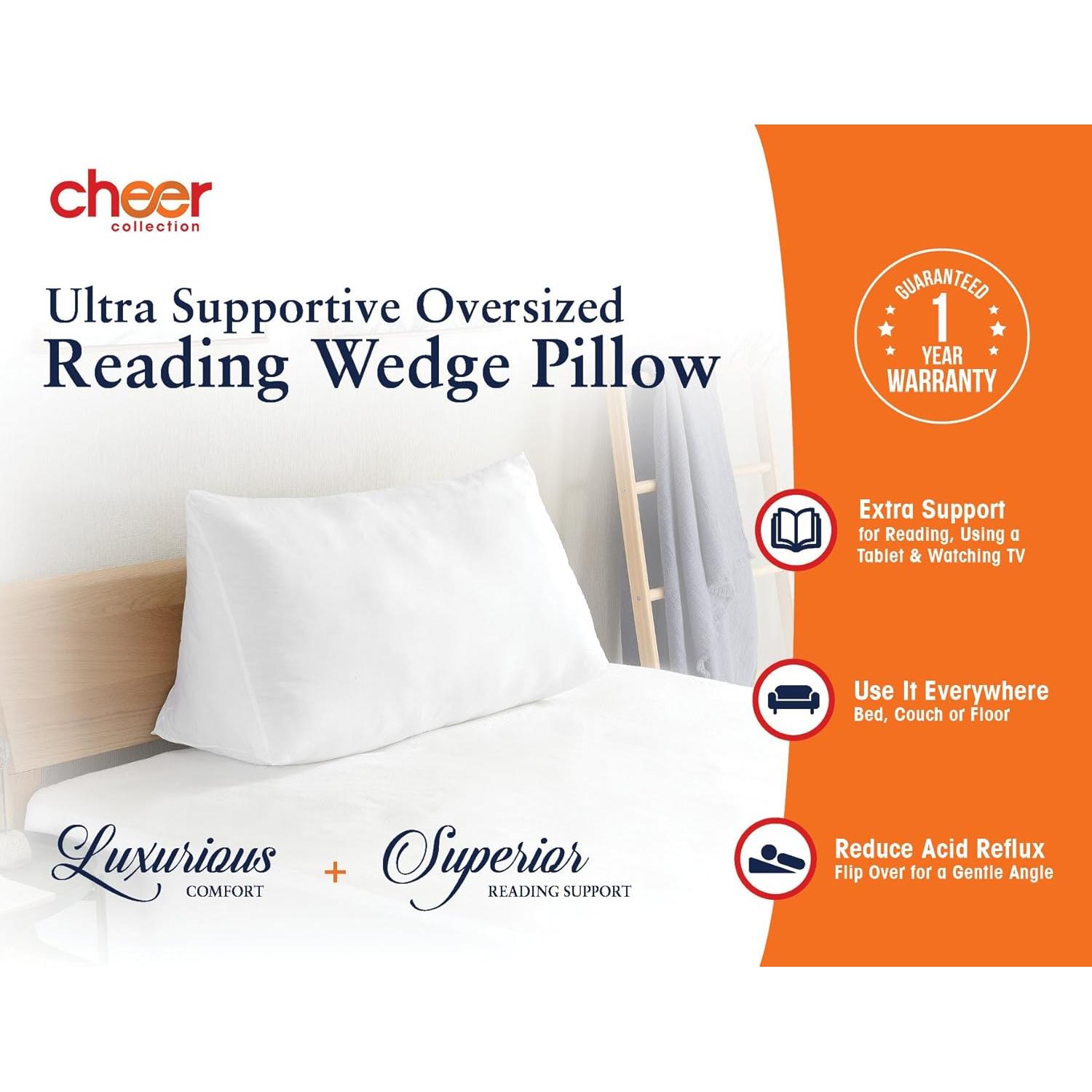 Funda de Almohada Wedge Cheer Collection Microfibra Blanca